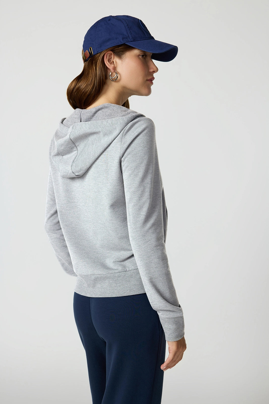 Cozy Fleece Full Zip Hoodie - Htr Concrete