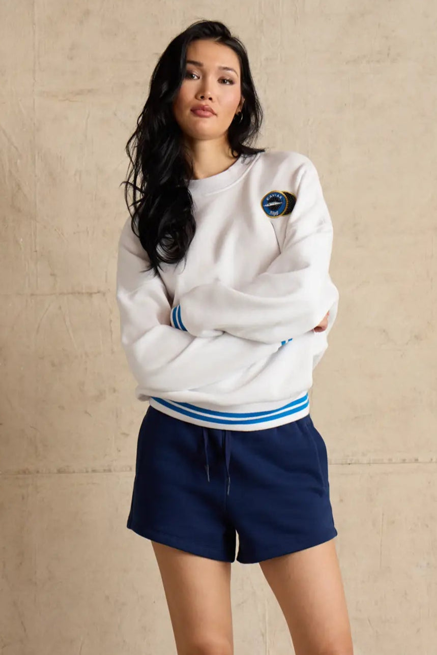 Luxefleece Boyfriend Sweatshirt - Caviar