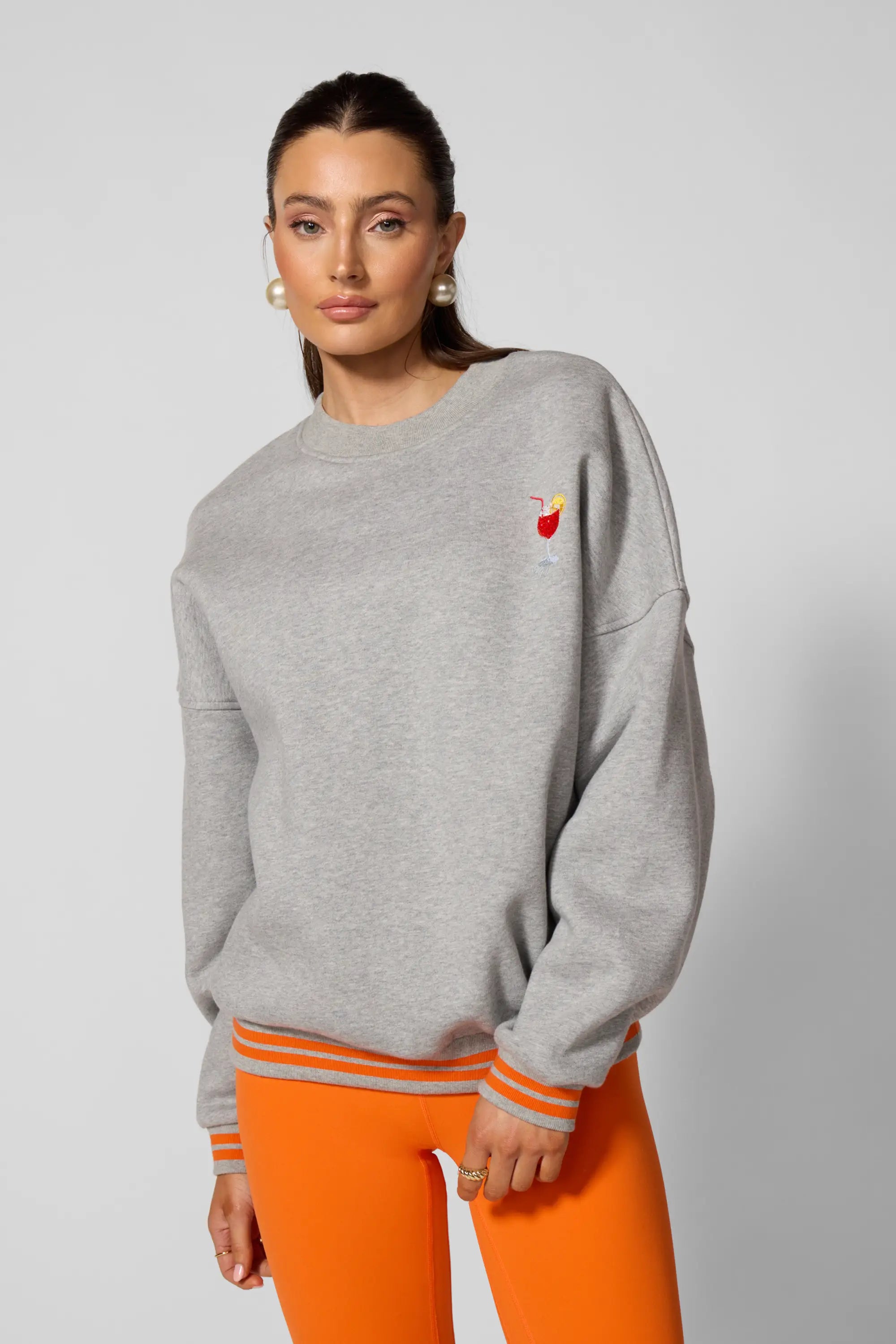 Sweat-shirt Luxefleece Boyfriend - Aperol Spriz