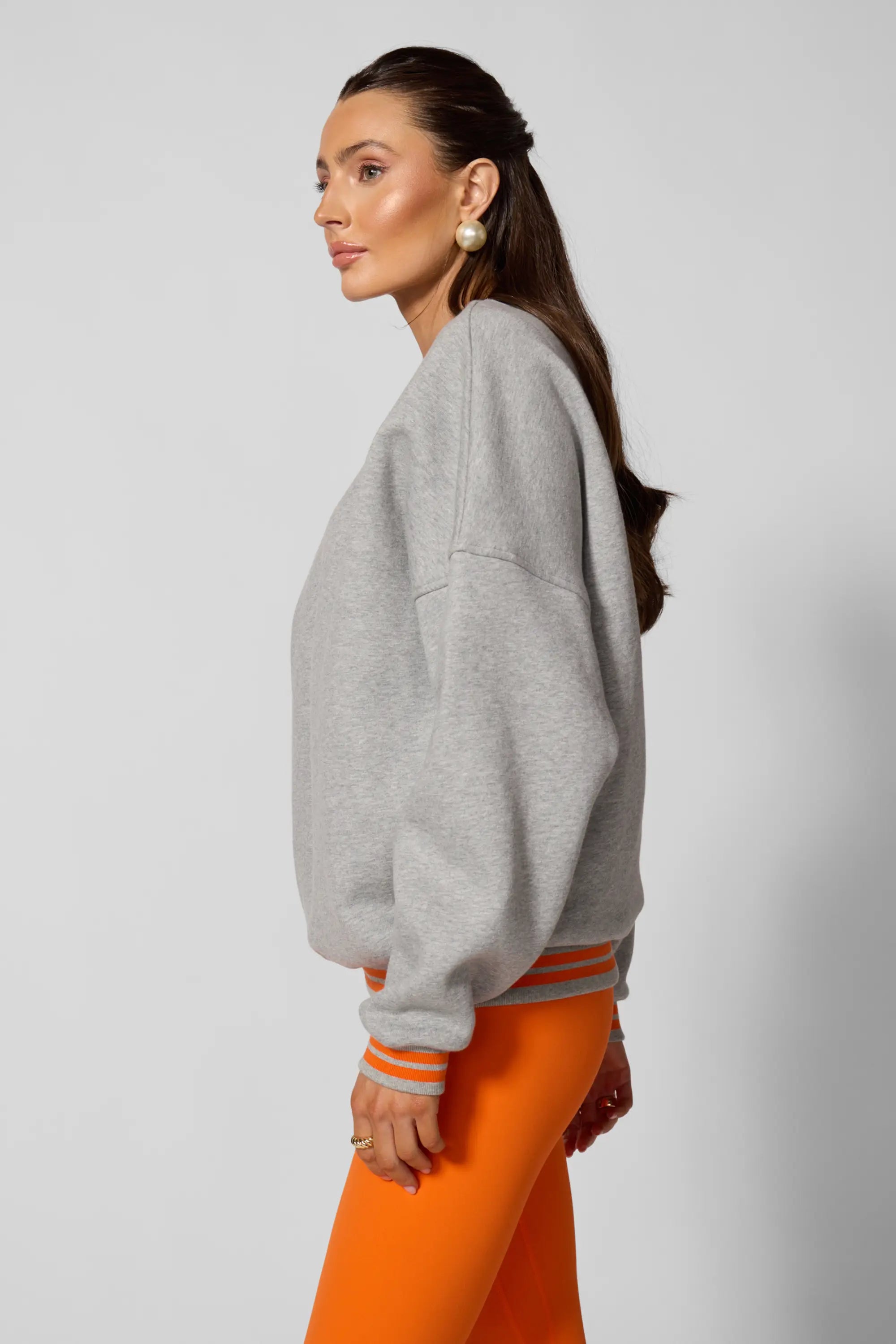 Luxefleece Boyfriend Sweatshirt - Aperol Spritz