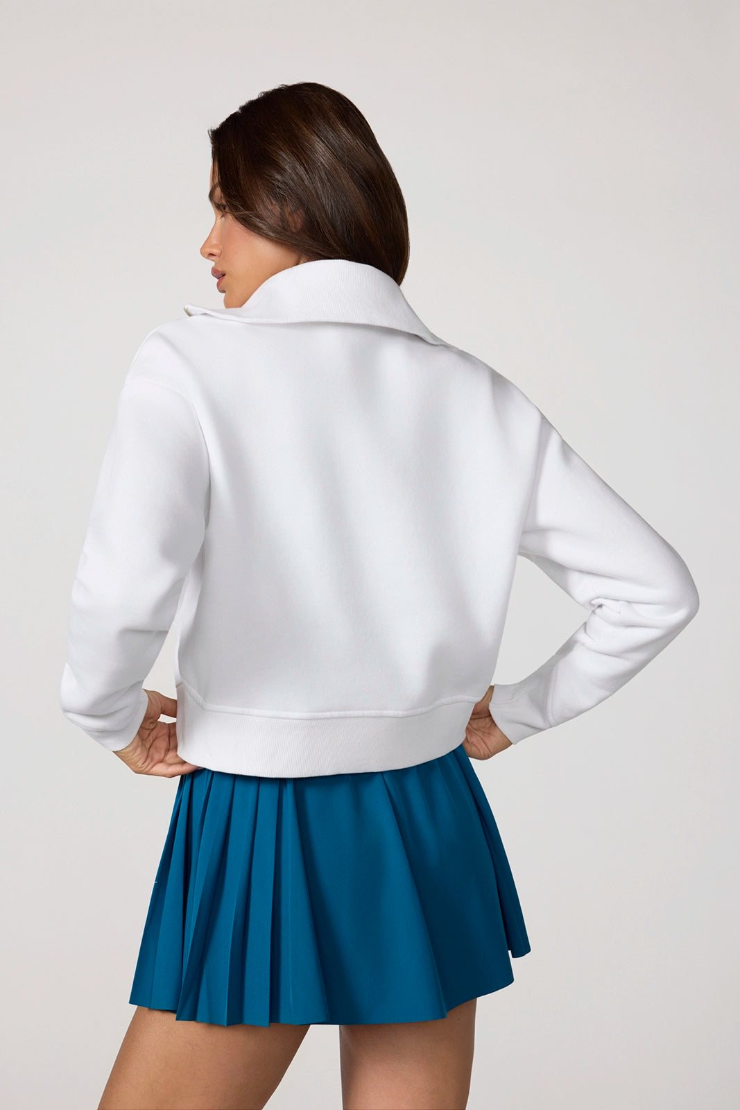 Luxefleece 1/4 Zip Sweatshirt - Brilliant White