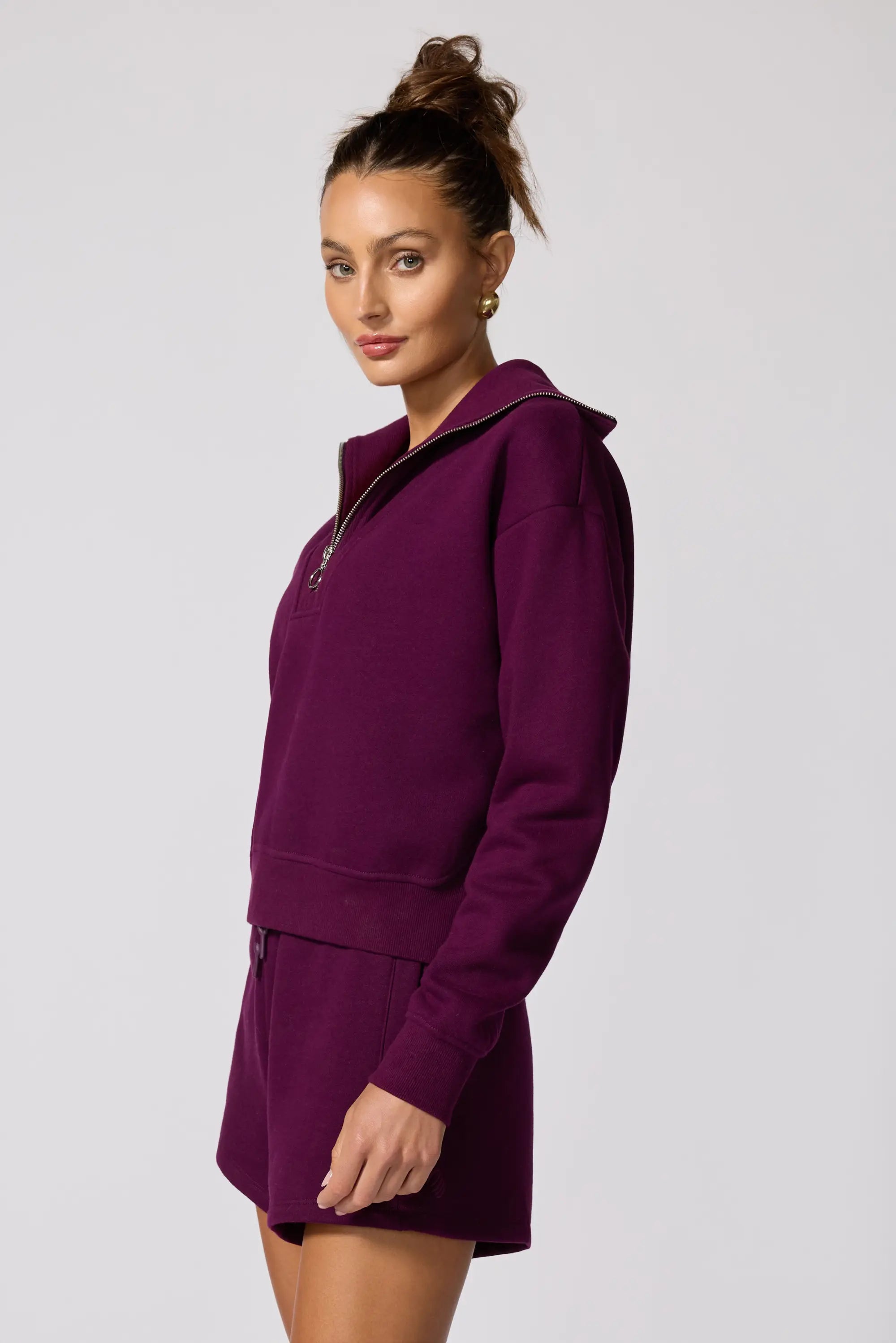 Luxefleece 1/4 Zip Sweatshirt - Pickled Beet