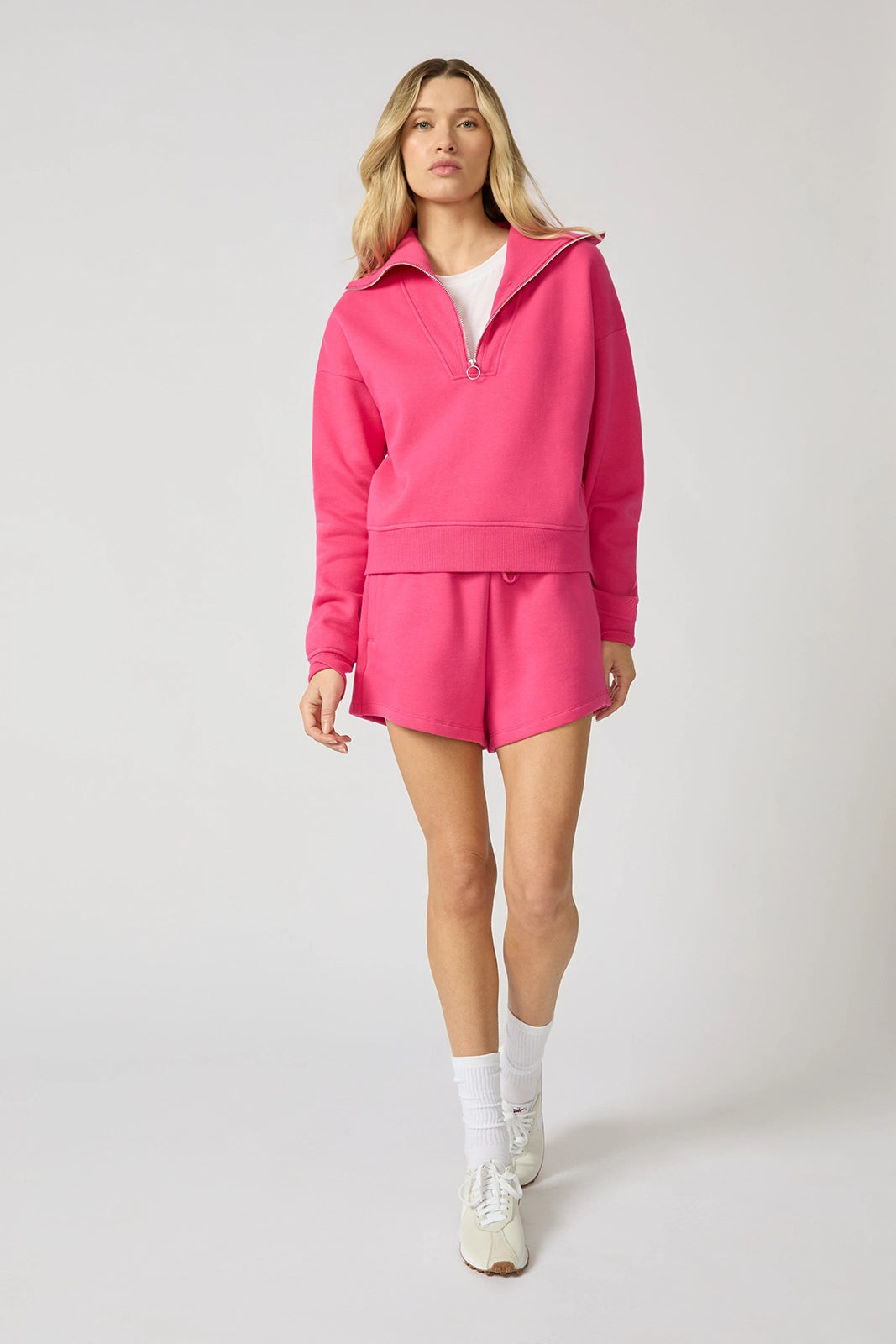 Luxefleece 1/4 Zip Sweatshirt - Fuchsia Purple