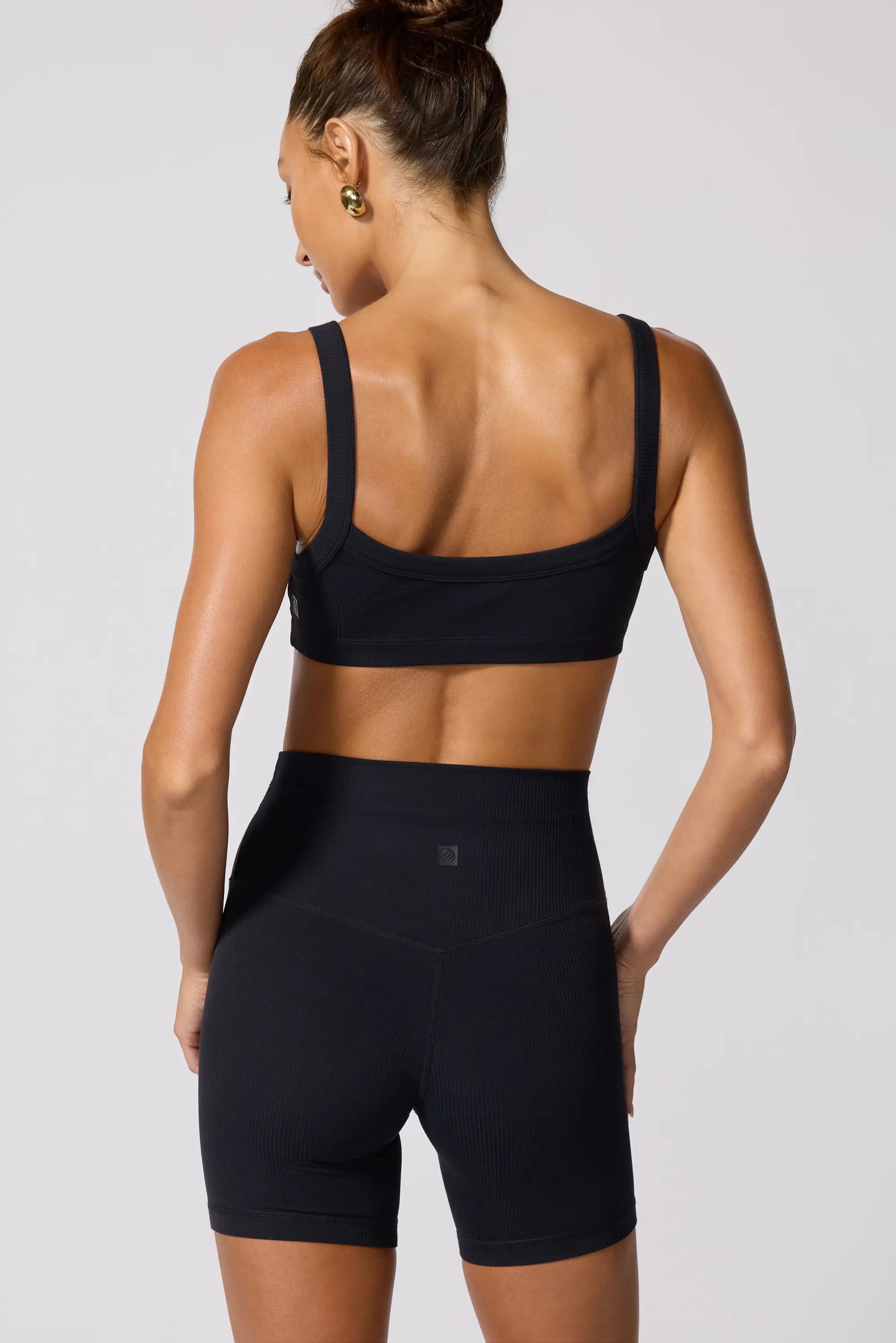 Ribbed Bra - Black
