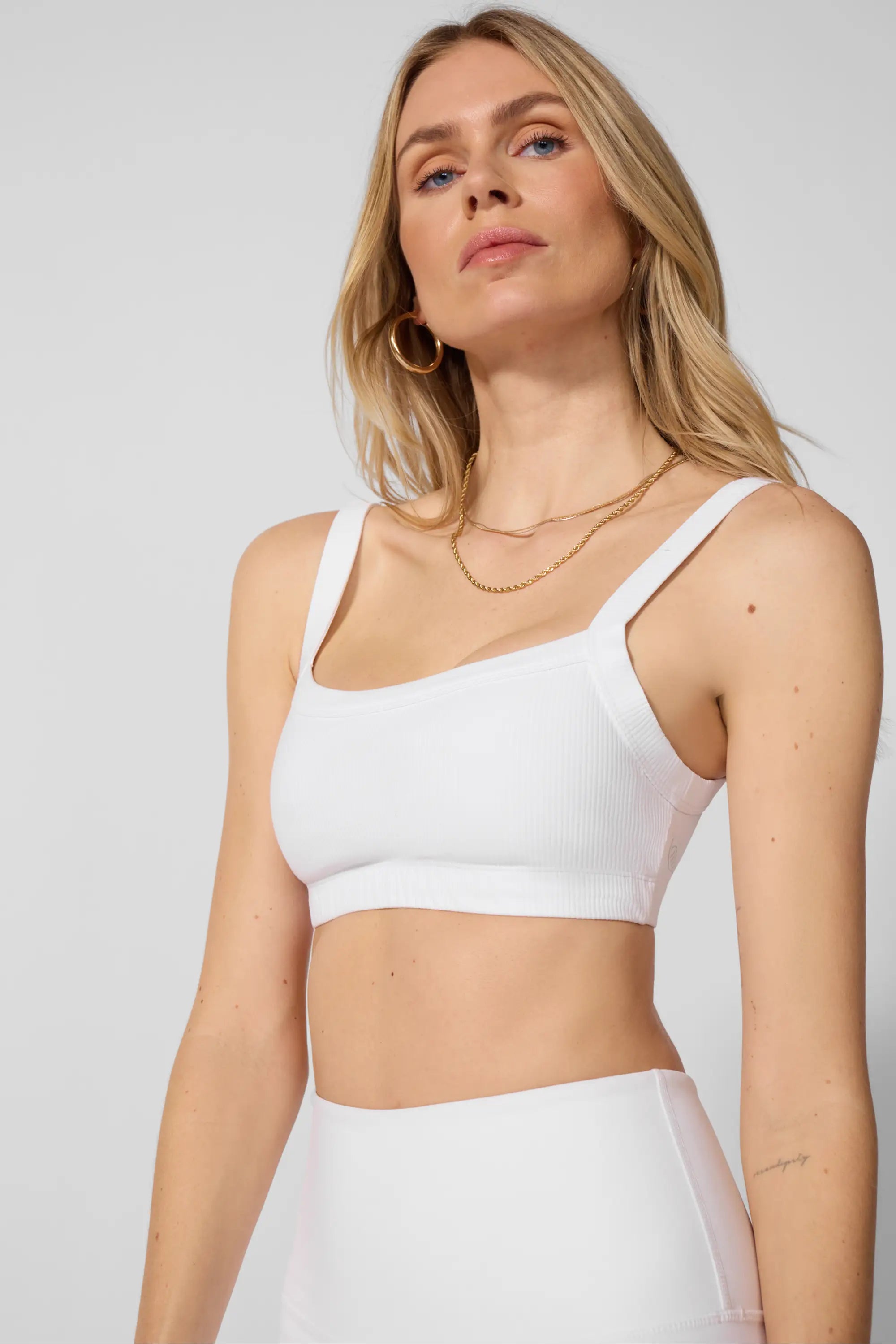 Ribbed Bra - Brilliant White