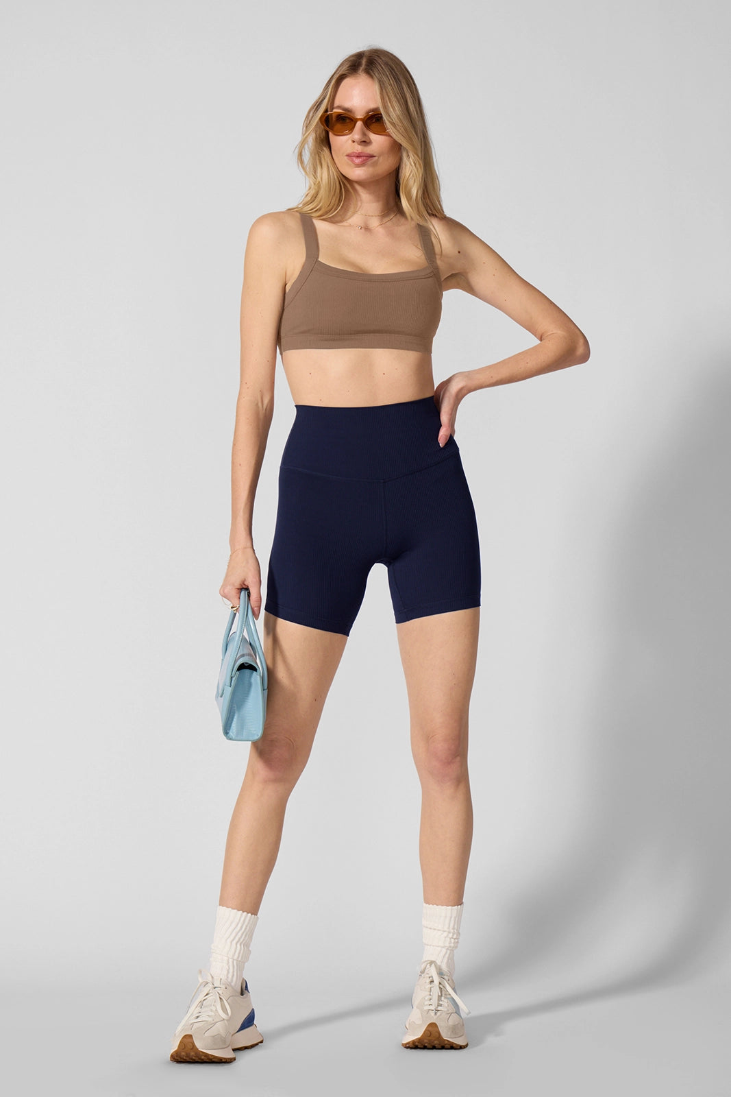 Ribbed Bra - Caribou