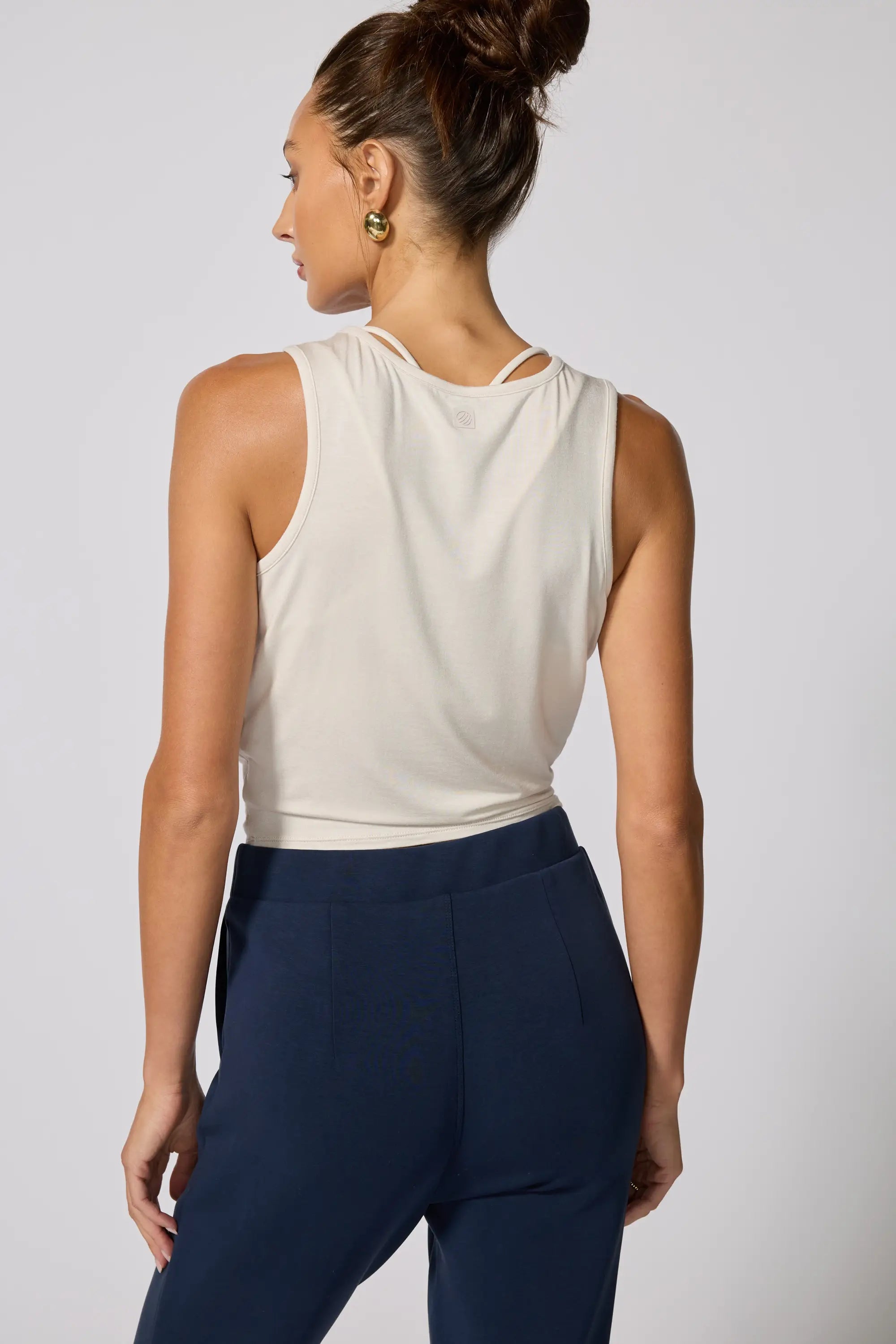 Twist Front Tank - Moonbeam