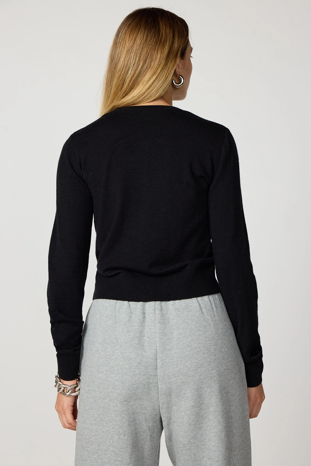 Merino Cardigan - Black