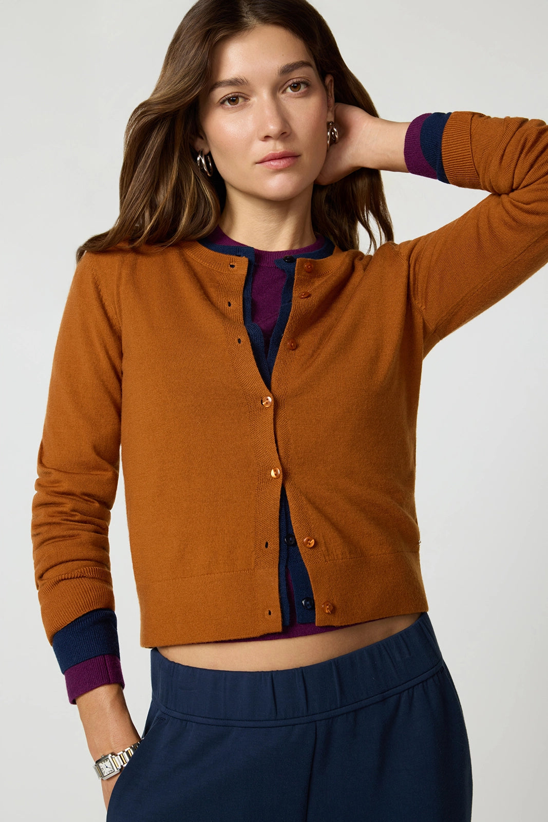 Merino Cardigan - Caramel Cafe