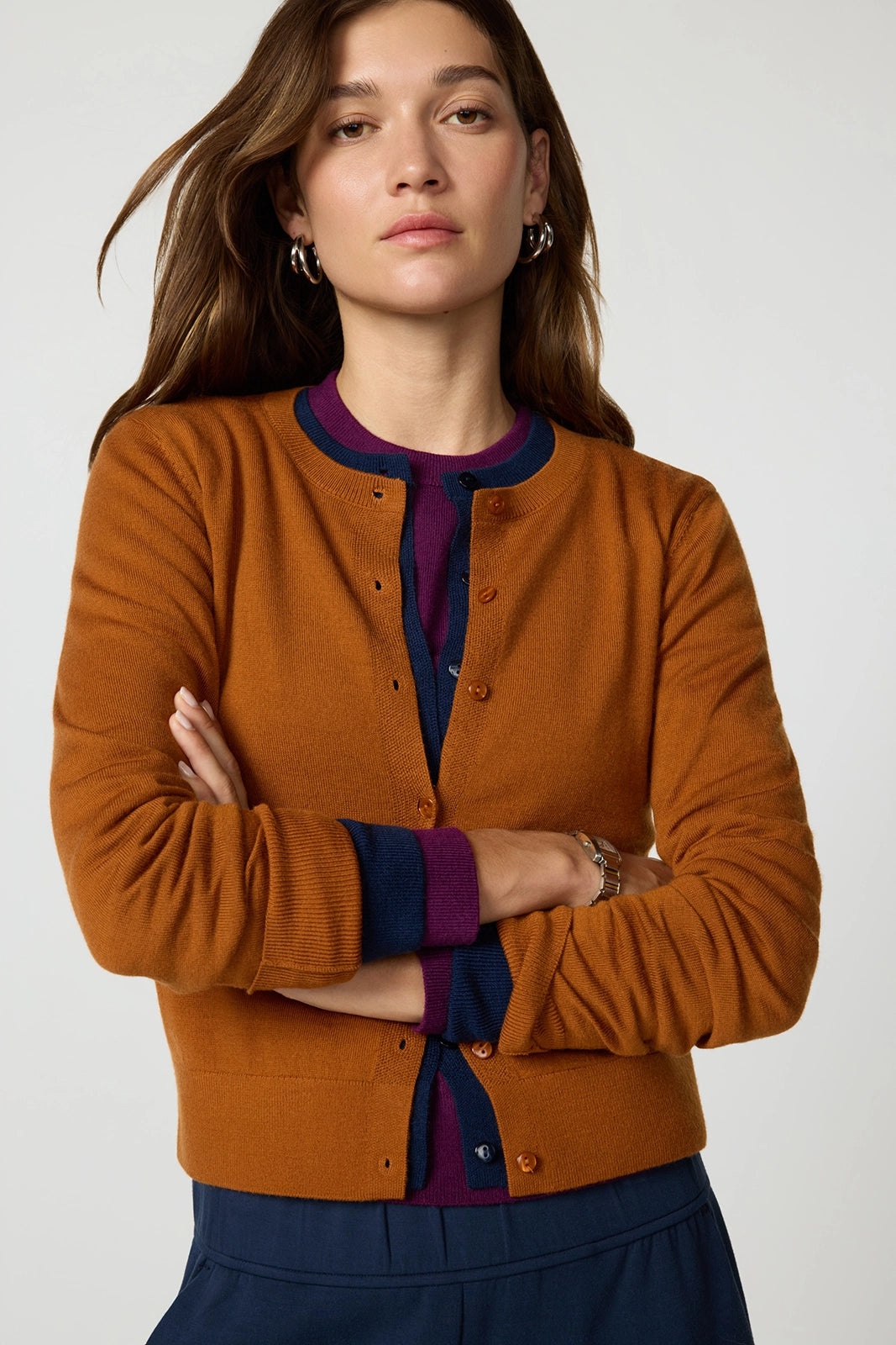 Merino Cardigan - Caramel Cafe