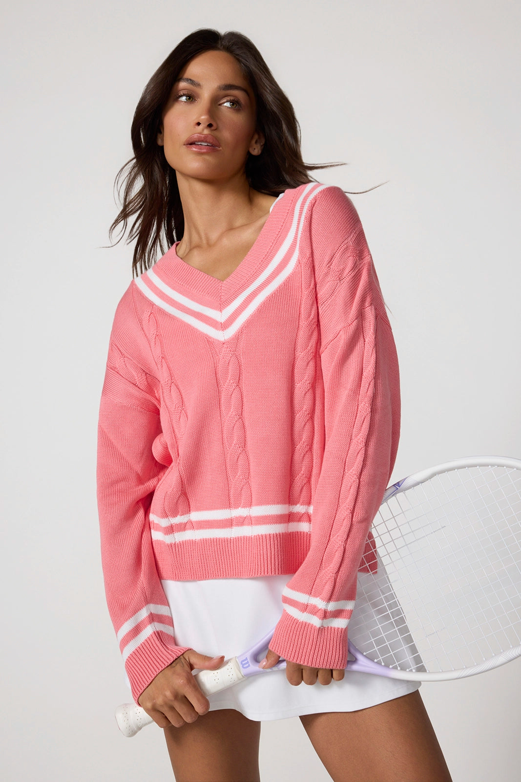 Club Sweater - Strawberry Ice/Brilliant White