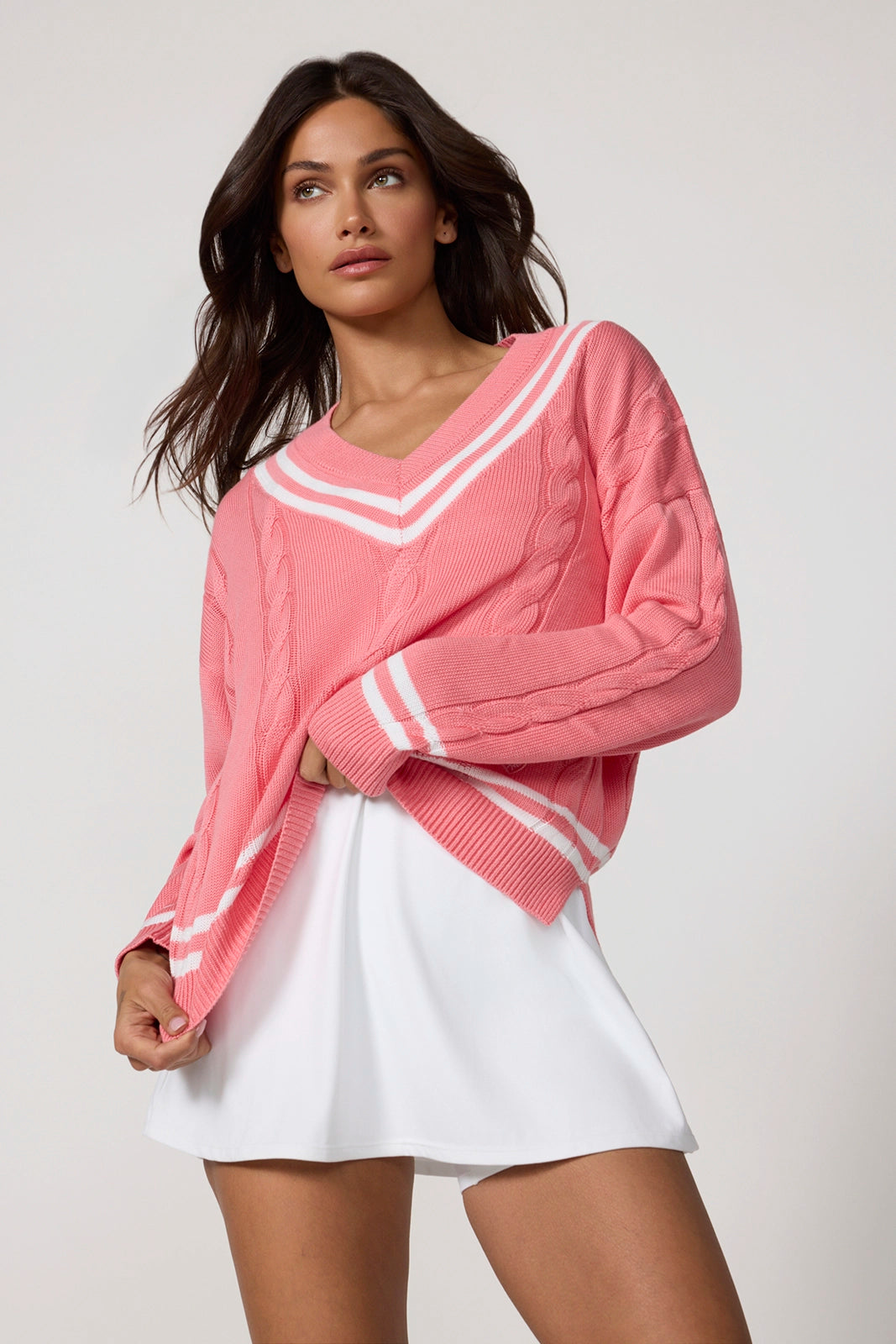 Club Sweater - Strawberry Ice/Brilliant White