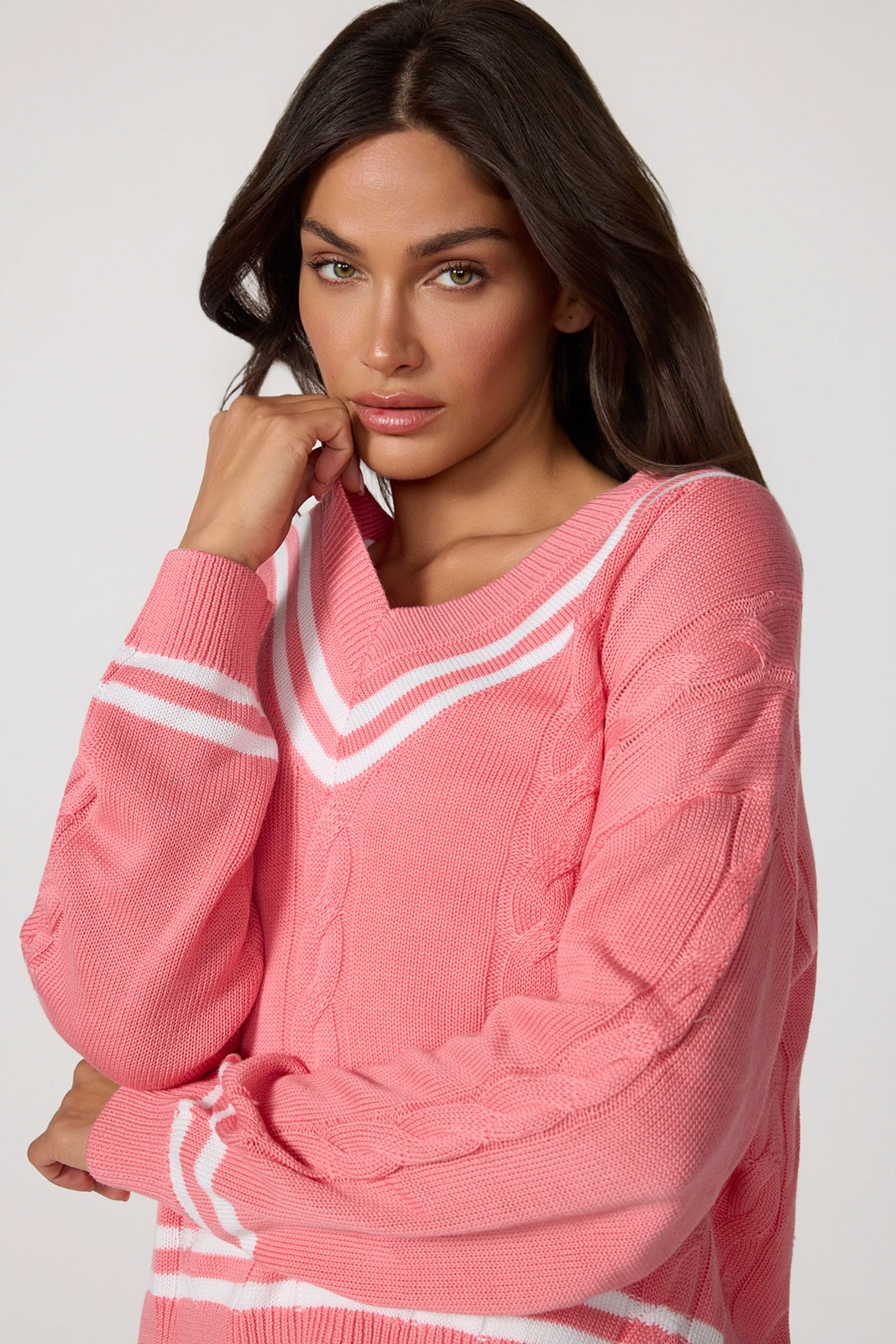 Club Sweater - Strawberry Ice/Brilliant White