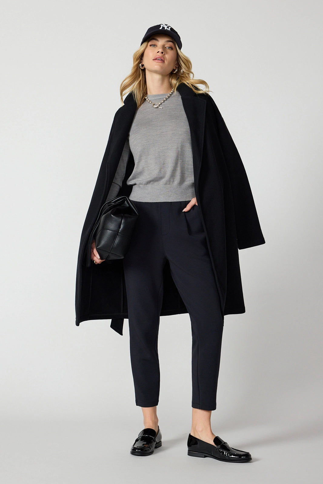 Merino Crew Neck - Htr Steel Grey