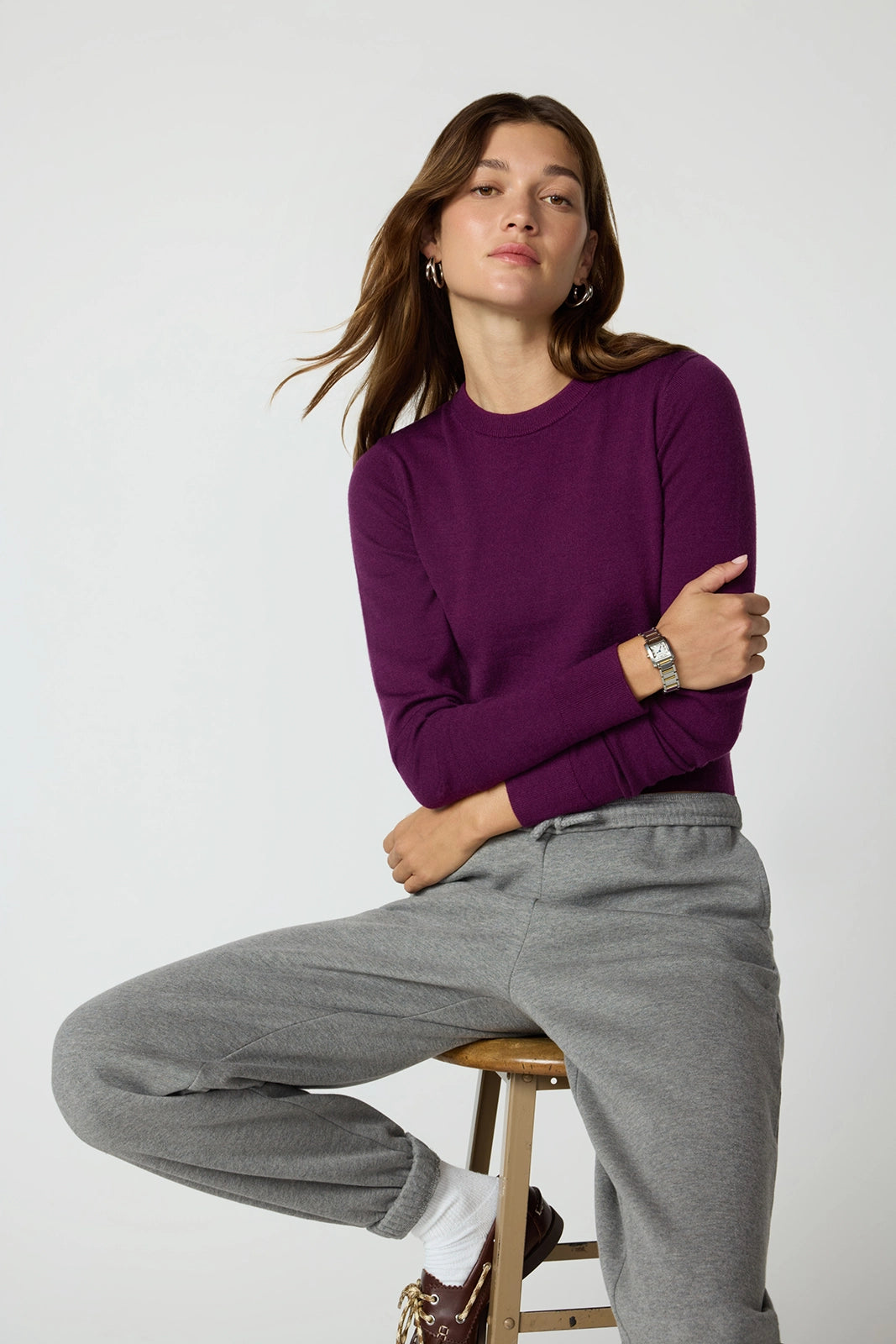 Merino Crew Neck Pickled Beet