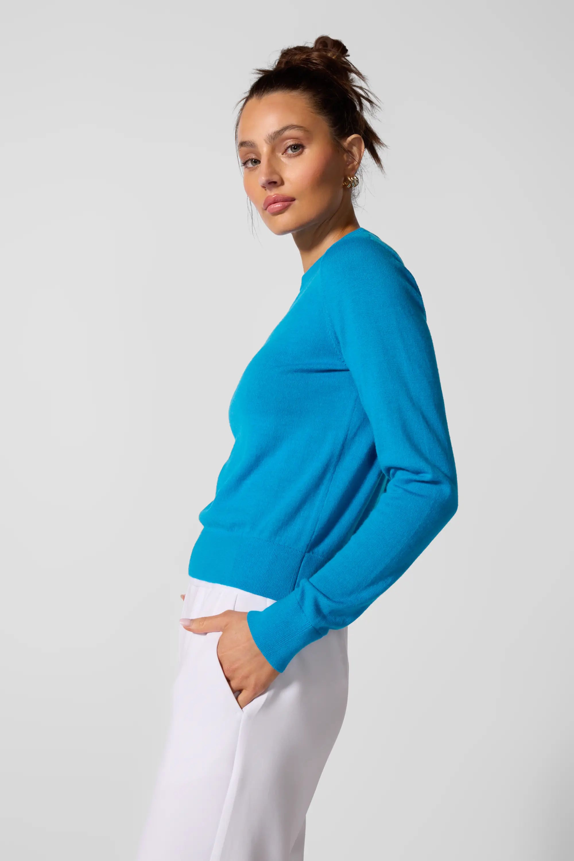 Merino Crew Neck - Hawaiian Surf