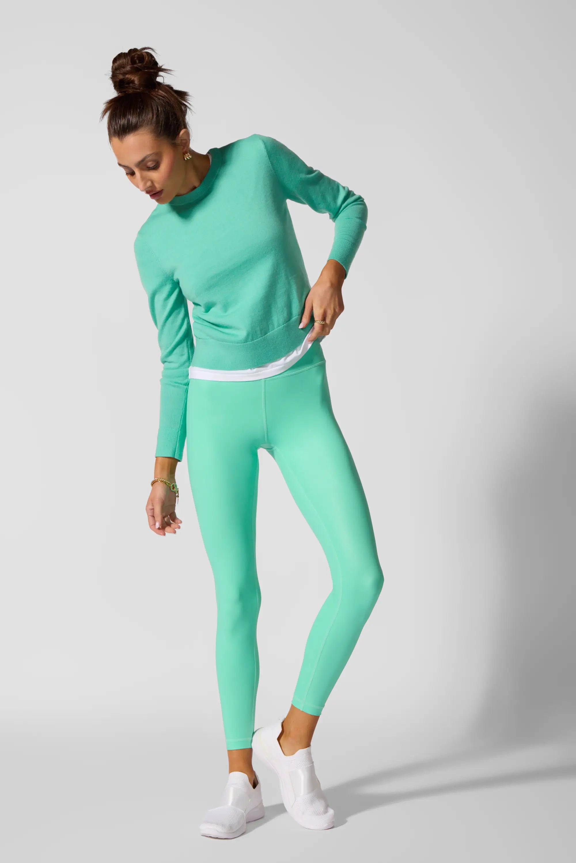 Merino Crew Neck - Vengay verde