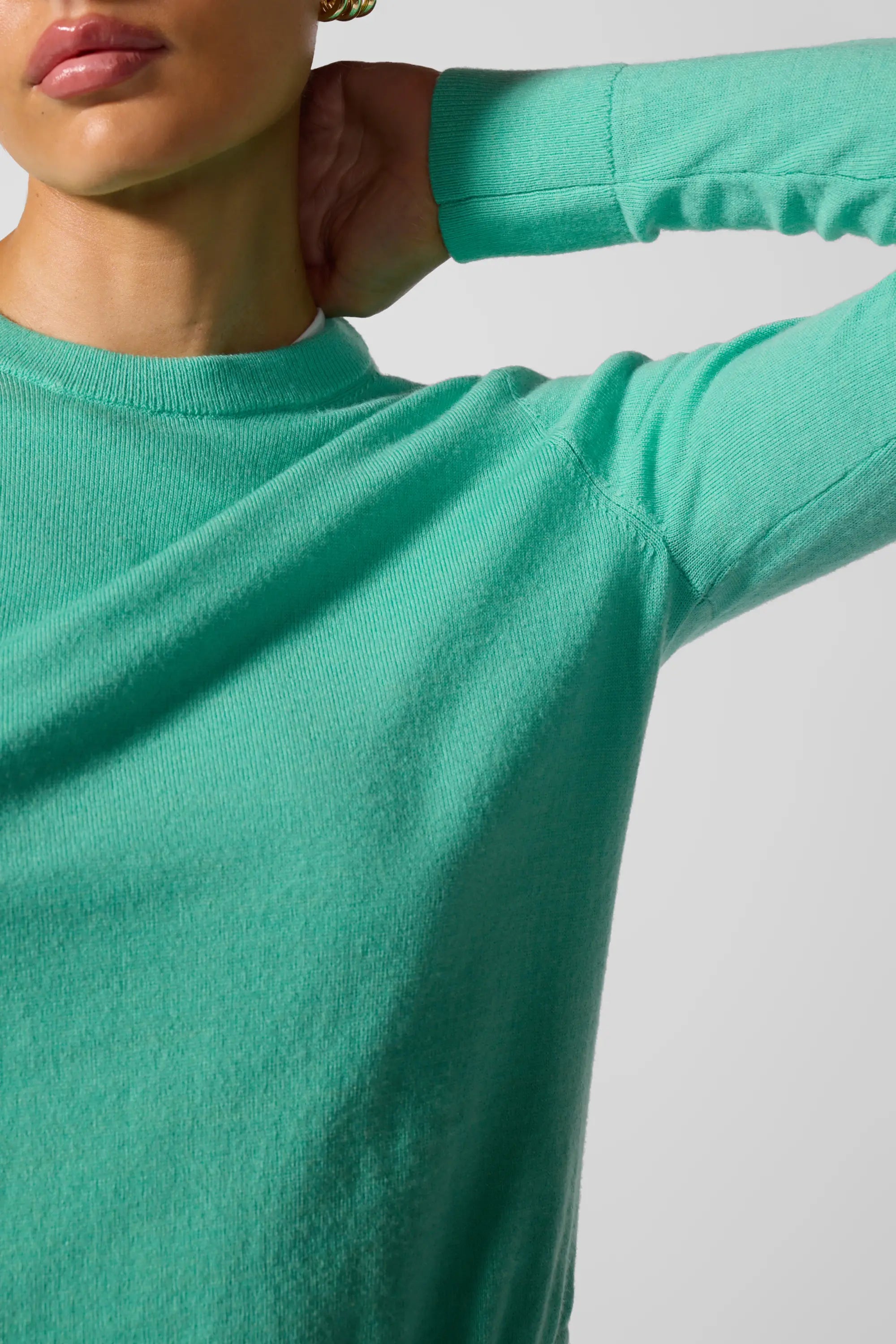 Merino Crew Neck - Vengay verde