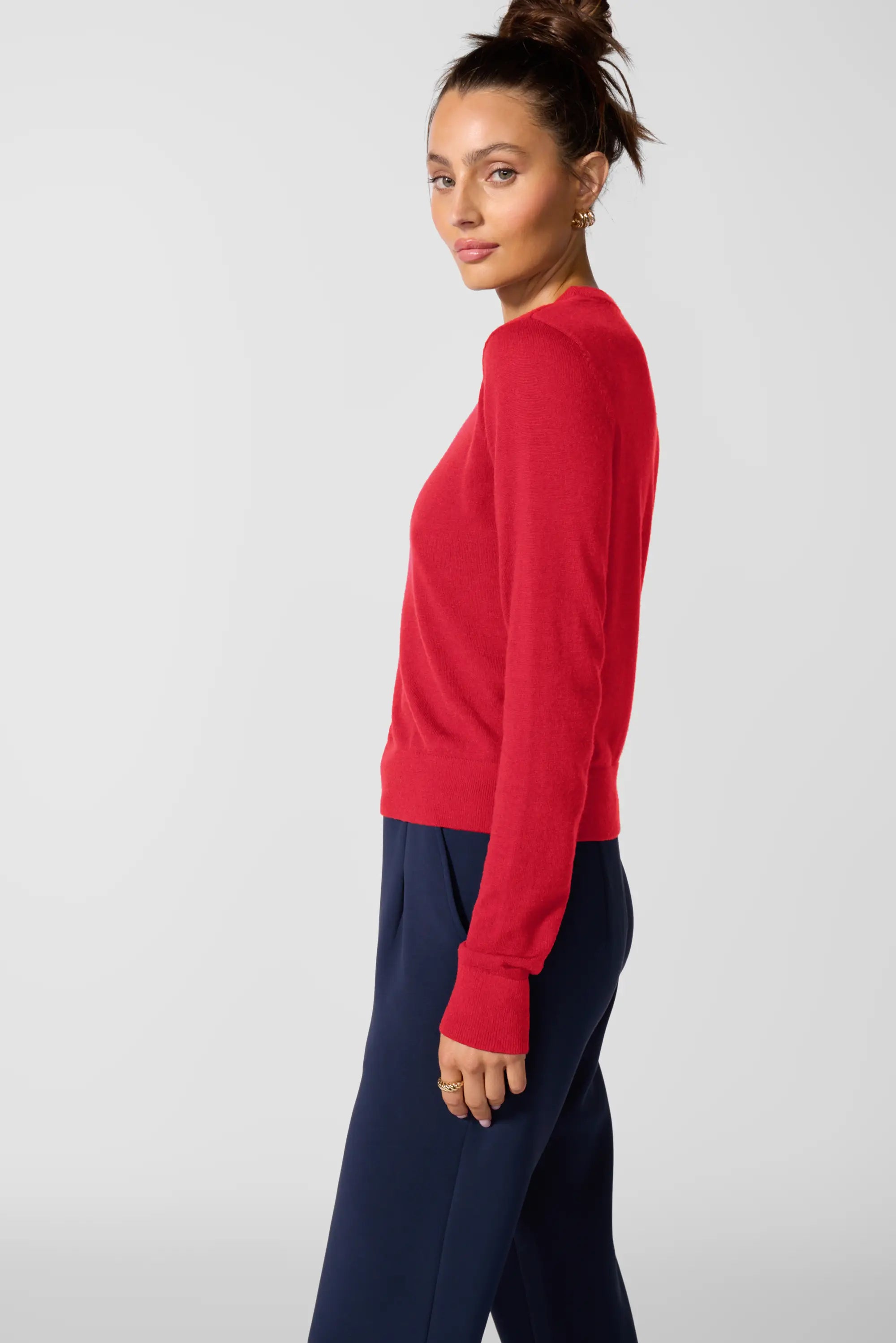 Merino Crew Neck - Puree de tomate