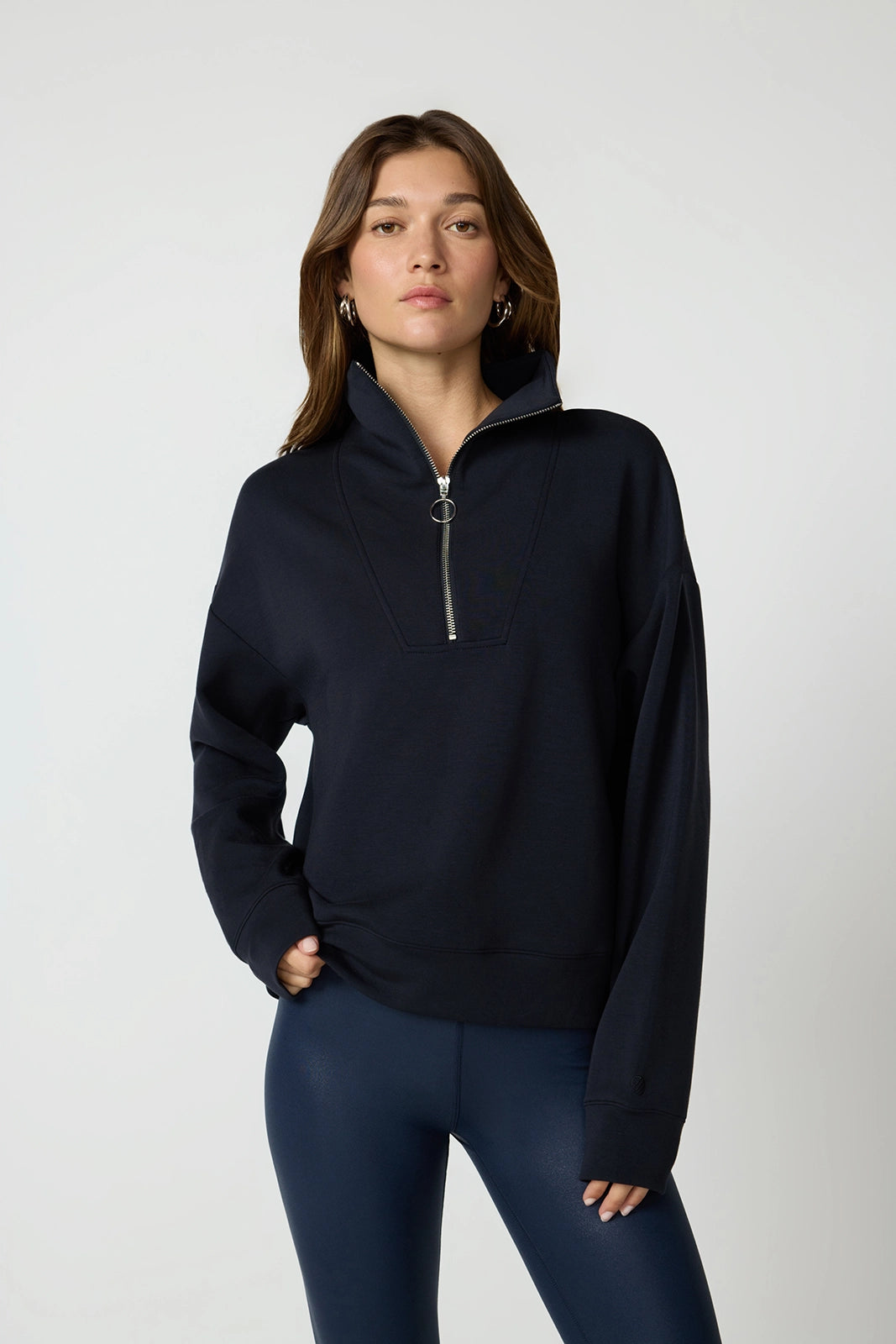Dreamweave Long Sleeve Quarter Zip - Black
