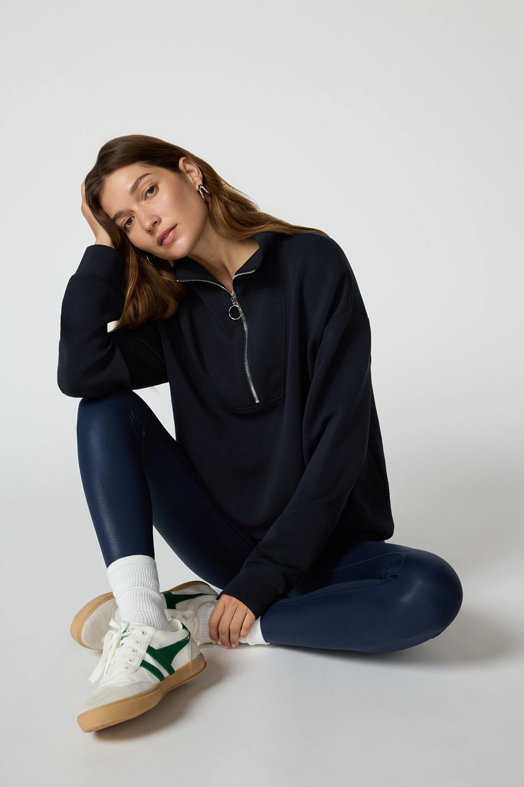 Dreamweave Long Sleeve Quarter Zip - Black
