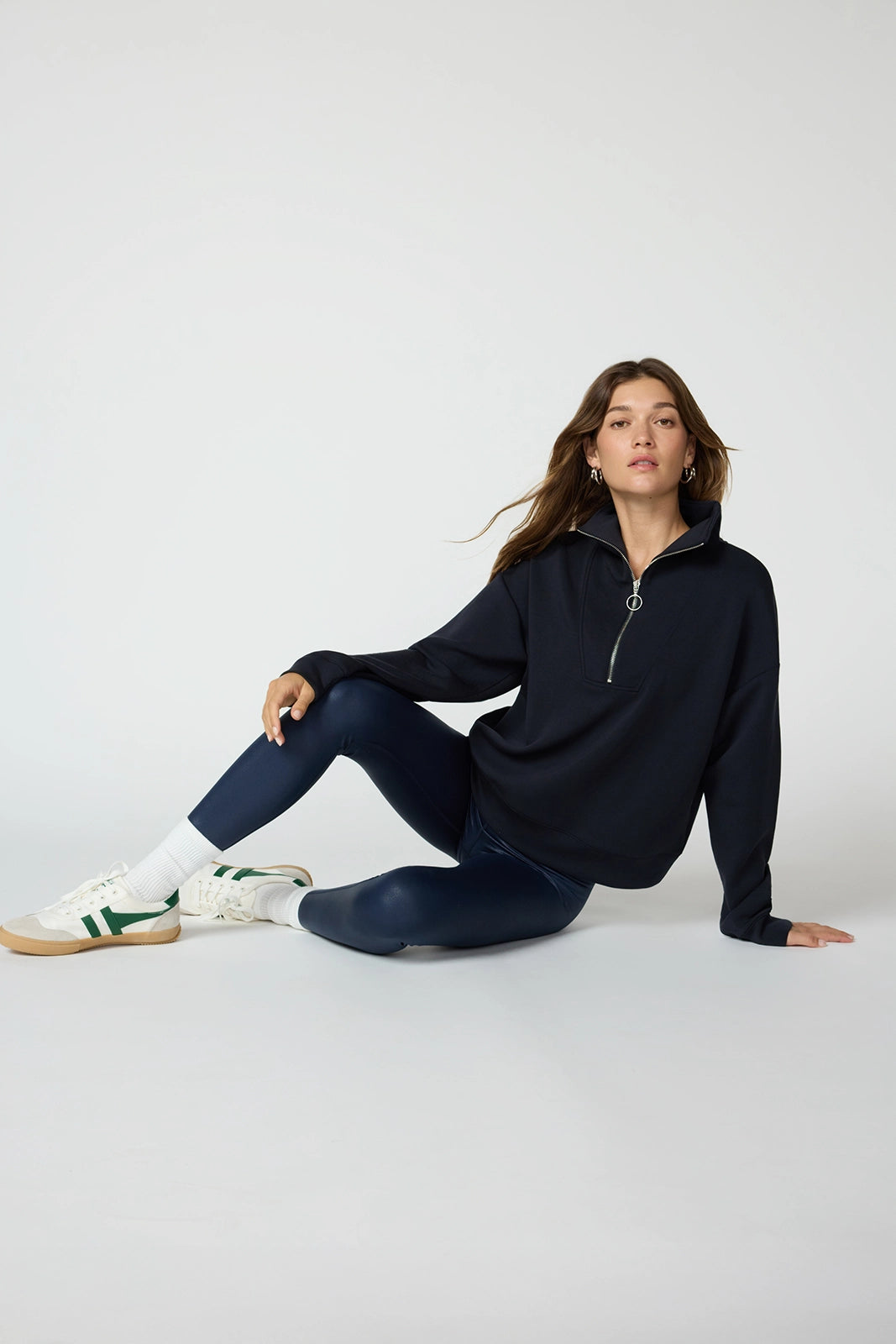 Dreamweave Long Sleeve Quarter Zip - Black
