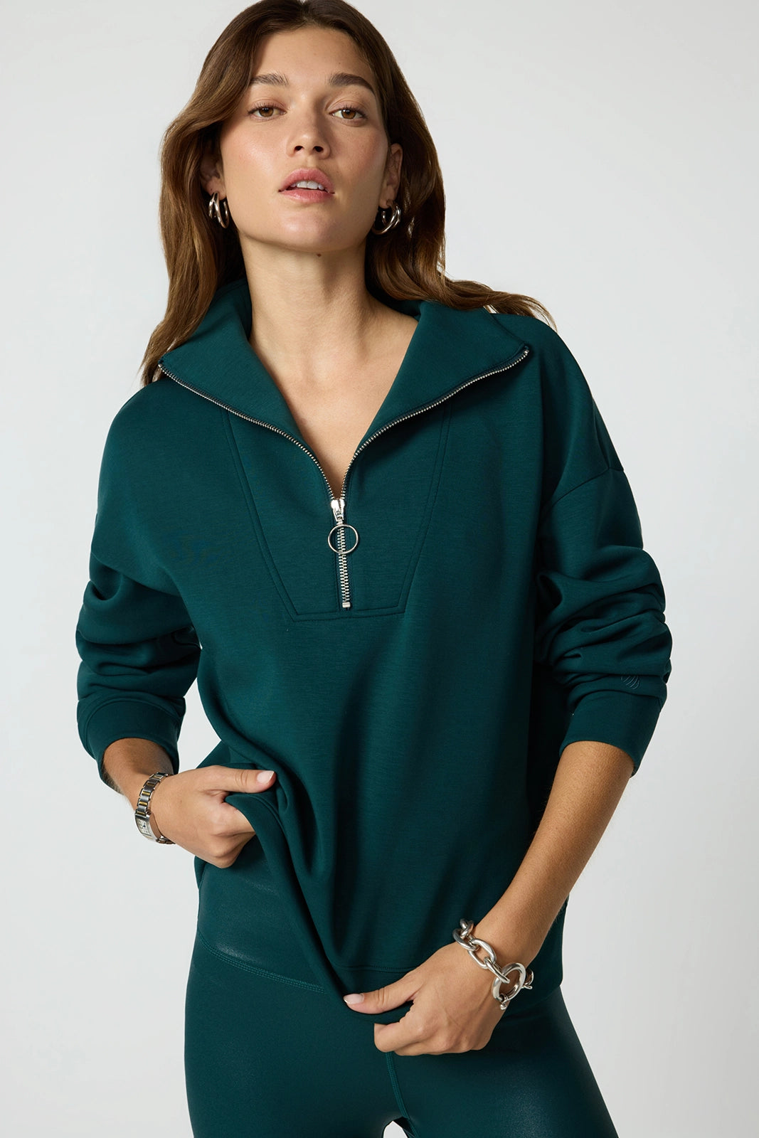 Dreamweave Long Sleeve Quarter Zip - Ponderosa Pine