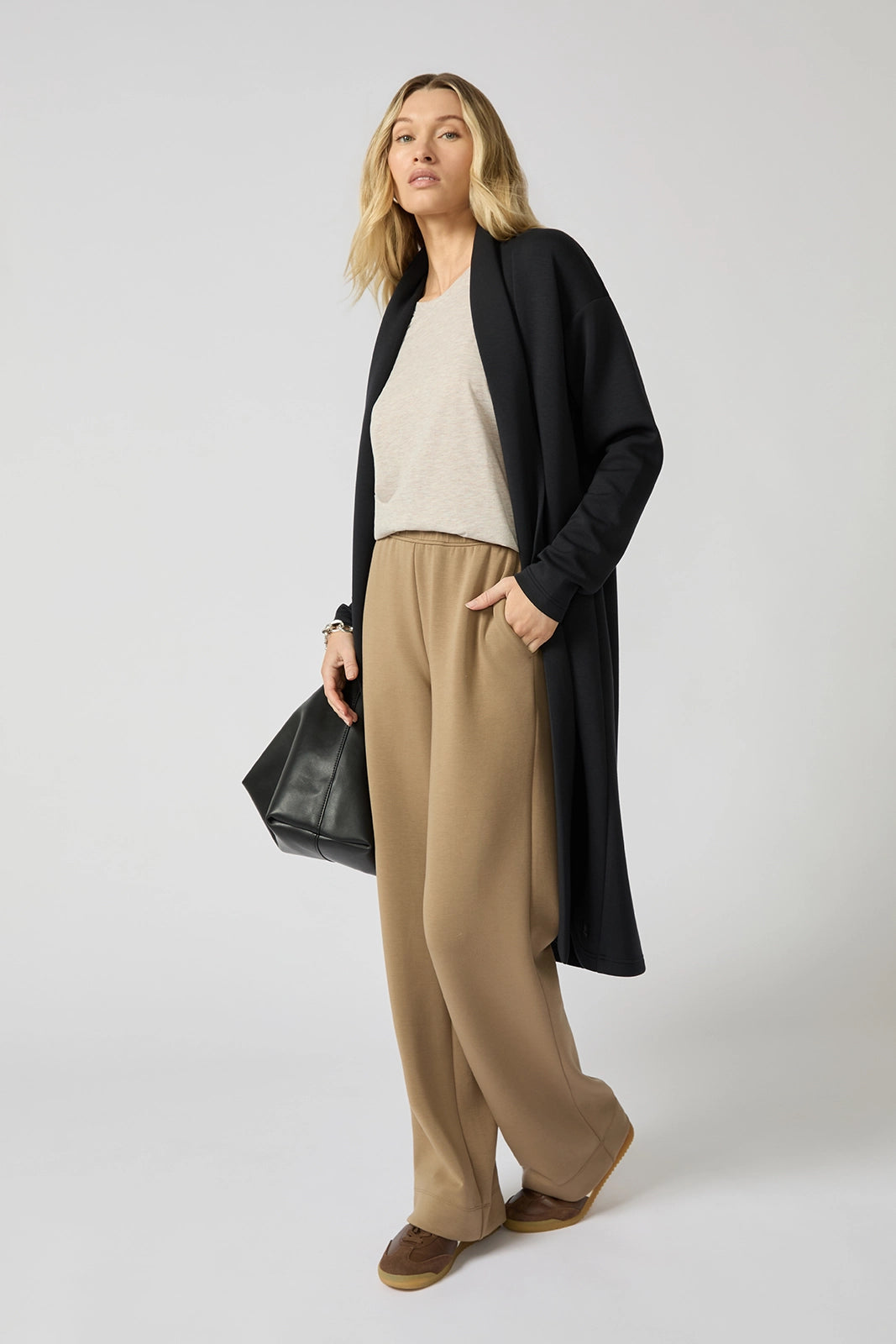 Dreamweave™ Long Cardigan - Black