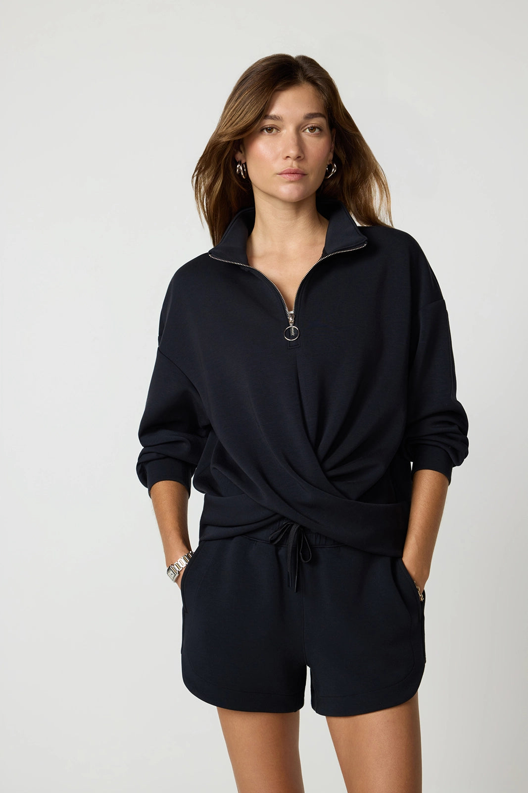 Dreamweave Crossover Pullover - Black