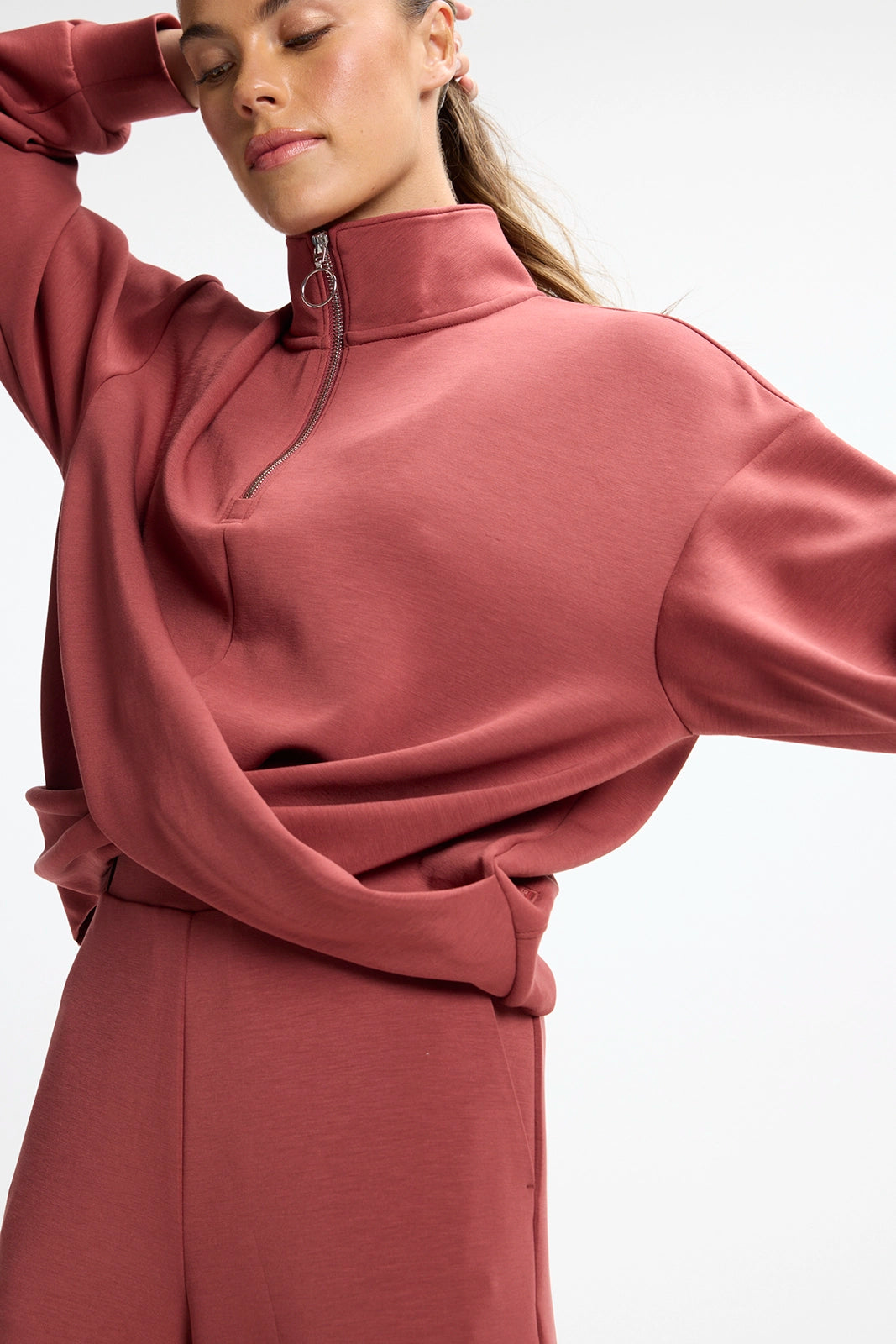 Dreamweave™ Crossover Pullover - Spiced Apple