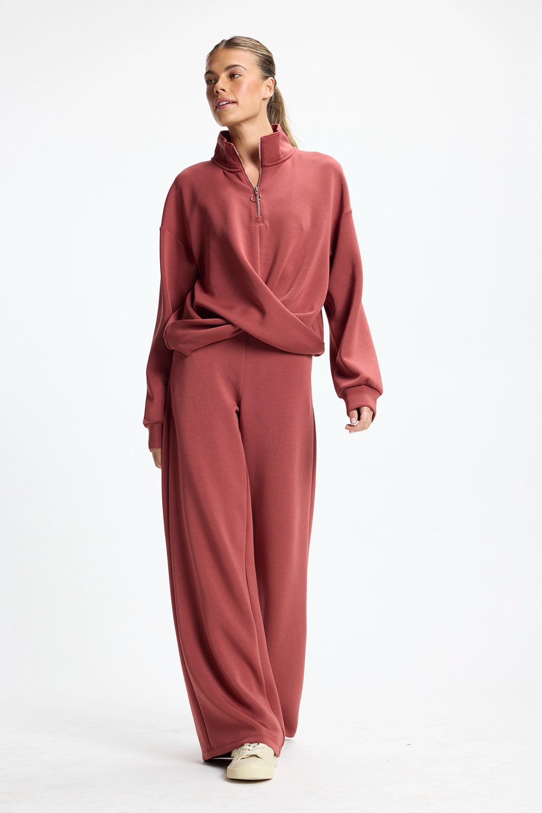 Dreamweave™ Crossover Pullover - Spiced Apple