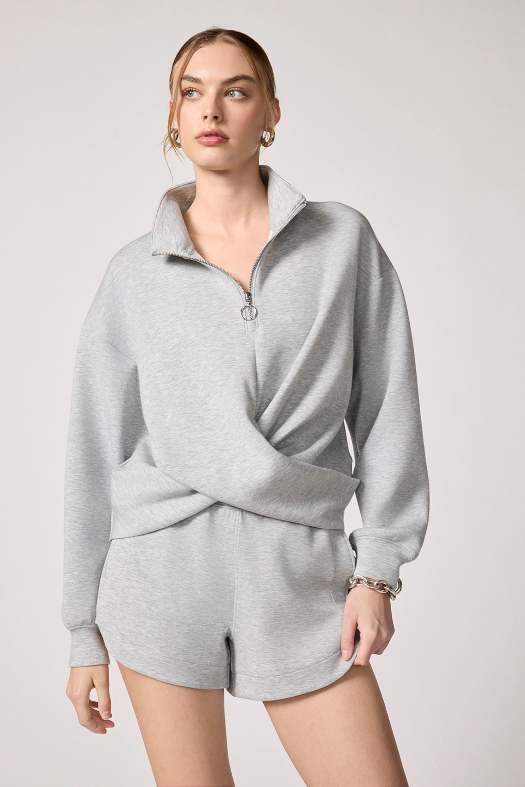 Dreamweave™ Crossover Pullover - Htr Concrete