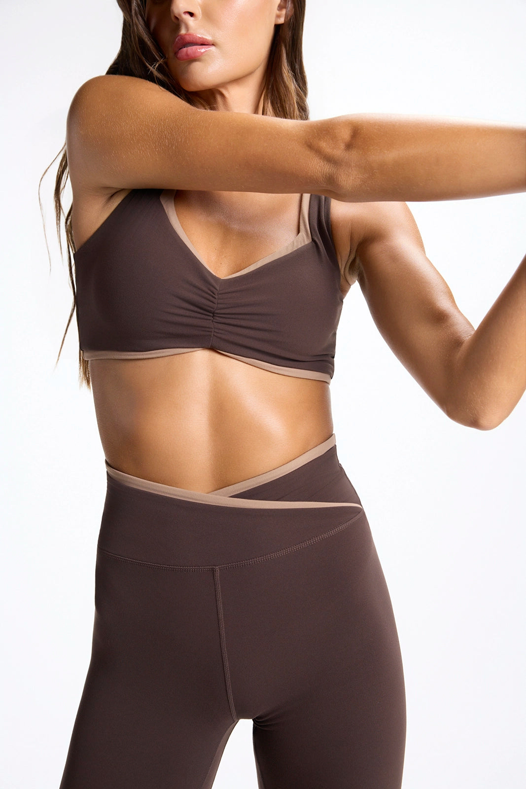 Cloud Two Tone Bra - Java/Brownie