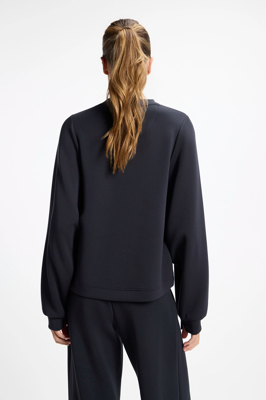Dreamweave™ Crew Neck with Dropped Armhole - Black