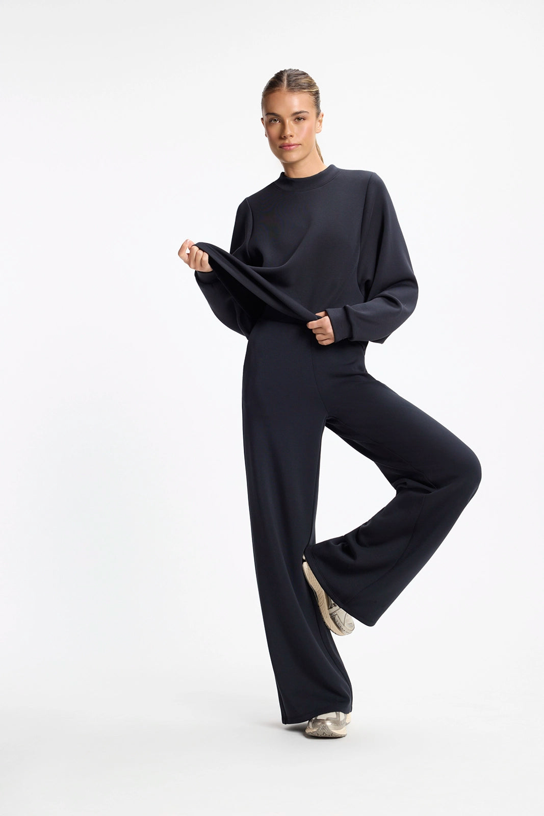Dreamweave™ Crew Neck with Dropped Armhole - Black