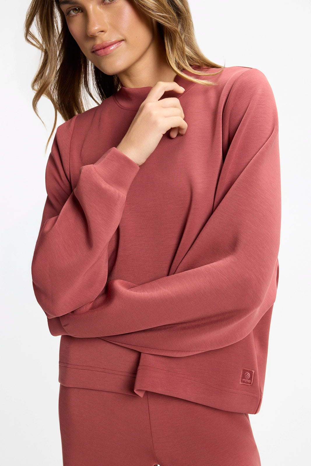 Dreamweave™ Crew Neck with Dropped Armhole - Spiced Apple