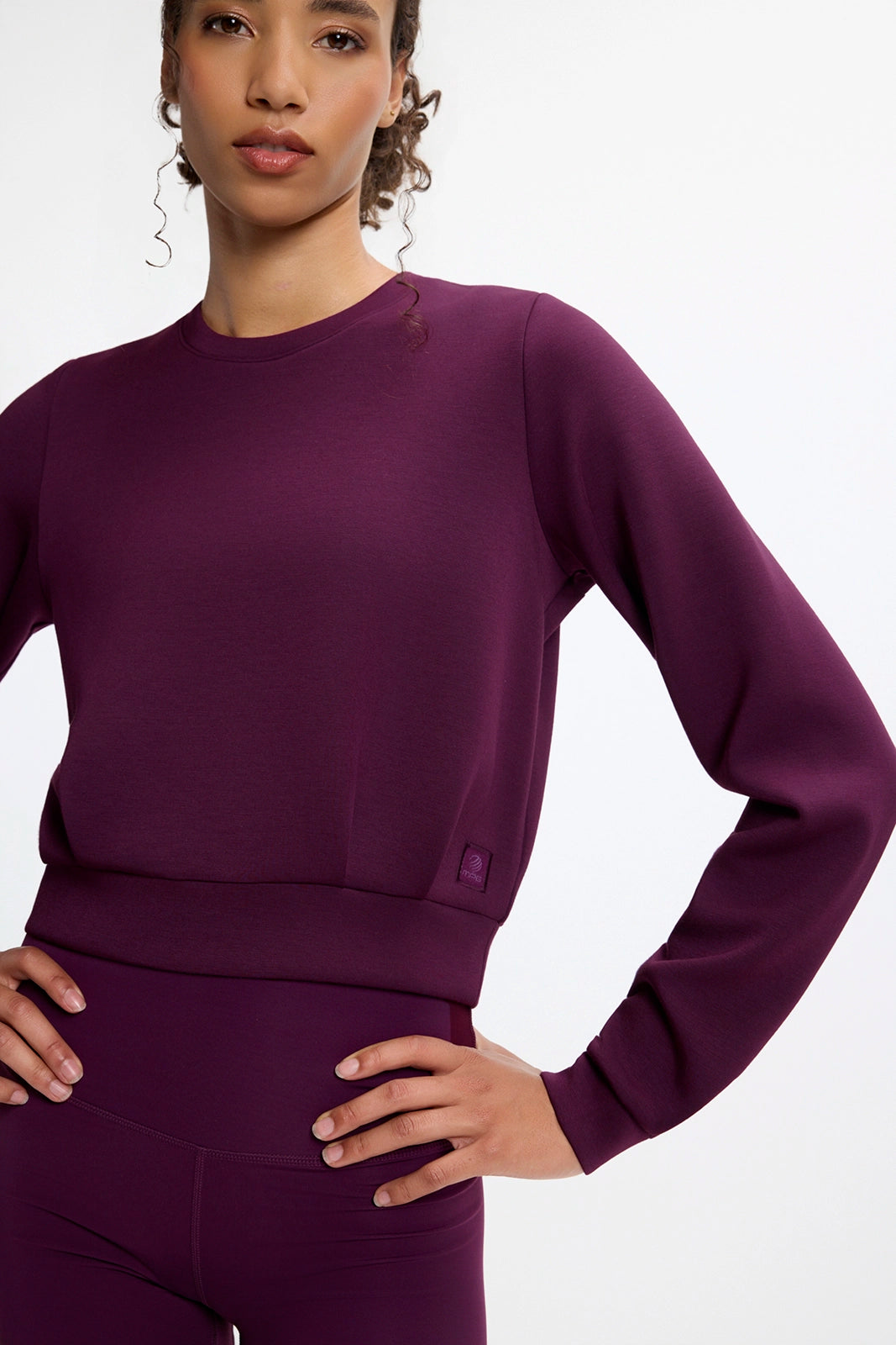 Dreamweave™ Pleated Crew Neck - Potent Purple