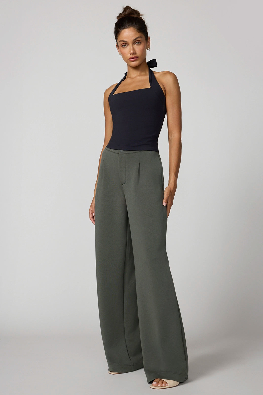 Sculpt Halter Top - Black