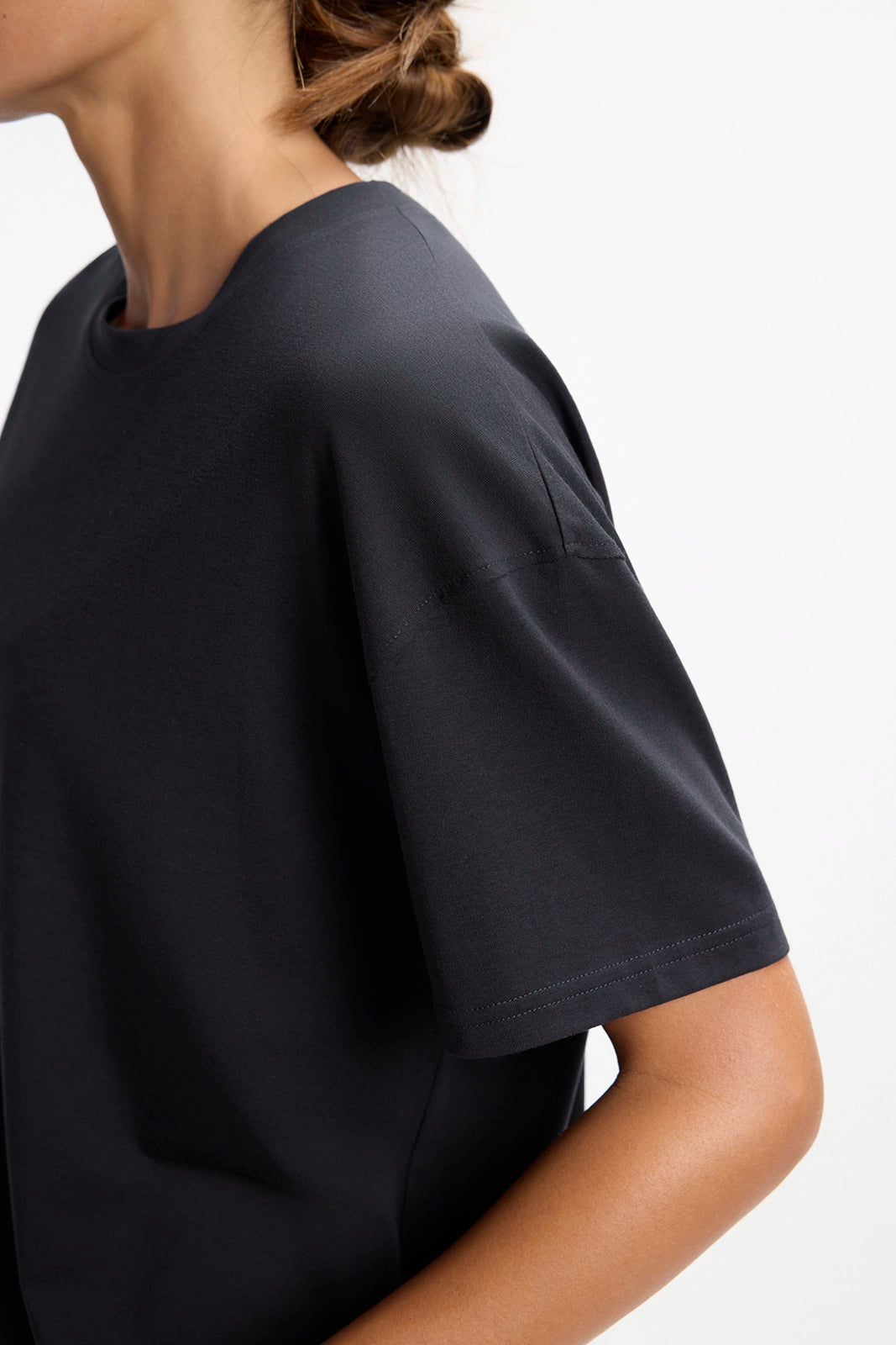 Pima Relaxed Tee - Black