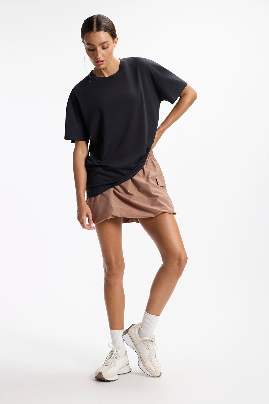 For general description, go to 'Main Product Description' region - Pima Relaxed Tee - Black