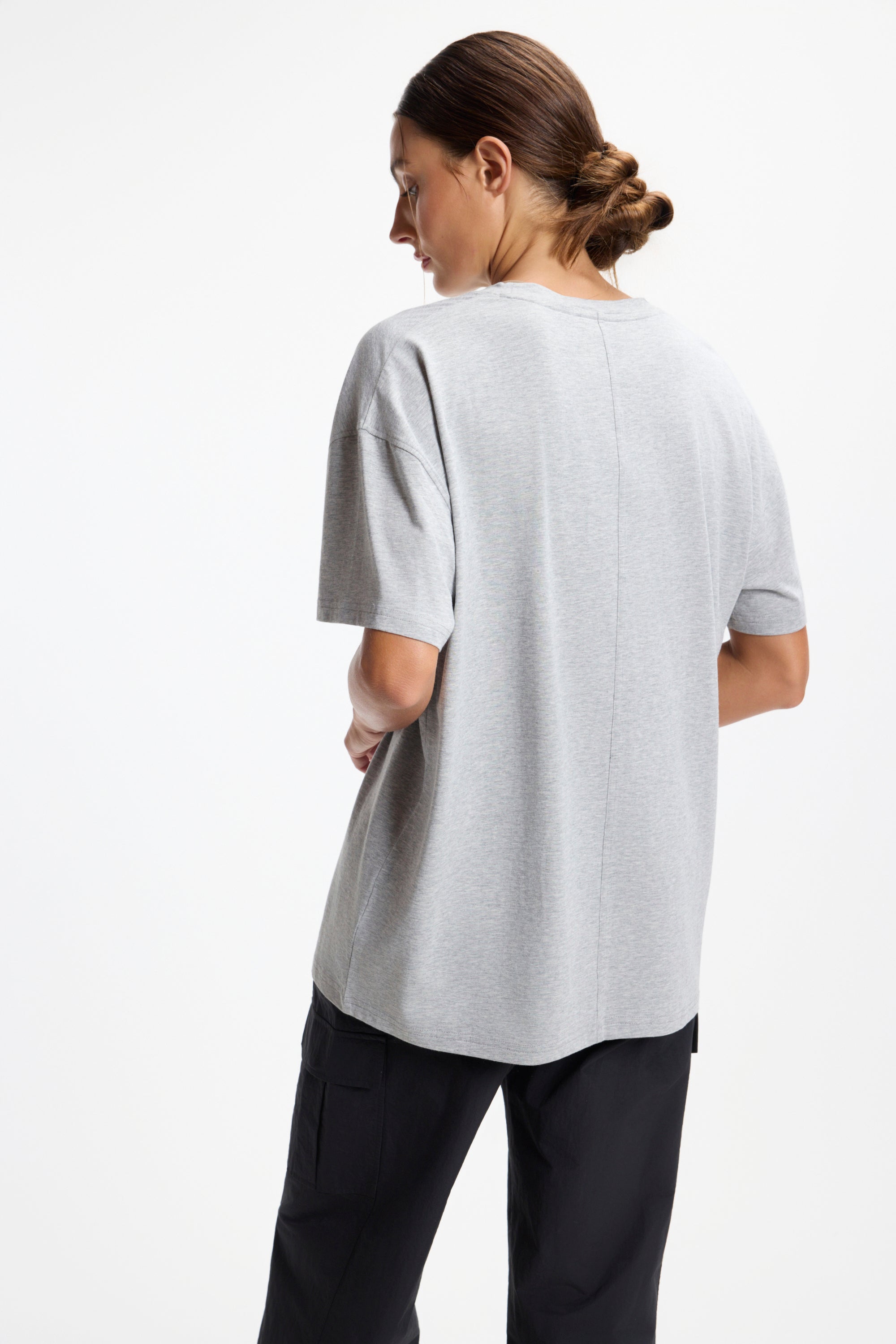 Pima Relaxed Tee - Htr Concrete