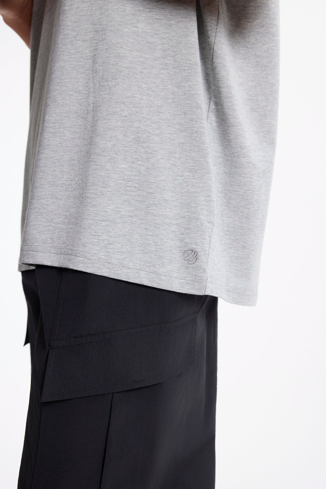Pima Relaxed Tee - Htr Concrete