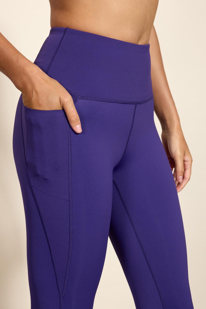 Neon Purple Solid Leggings with pockets – Latitude 18