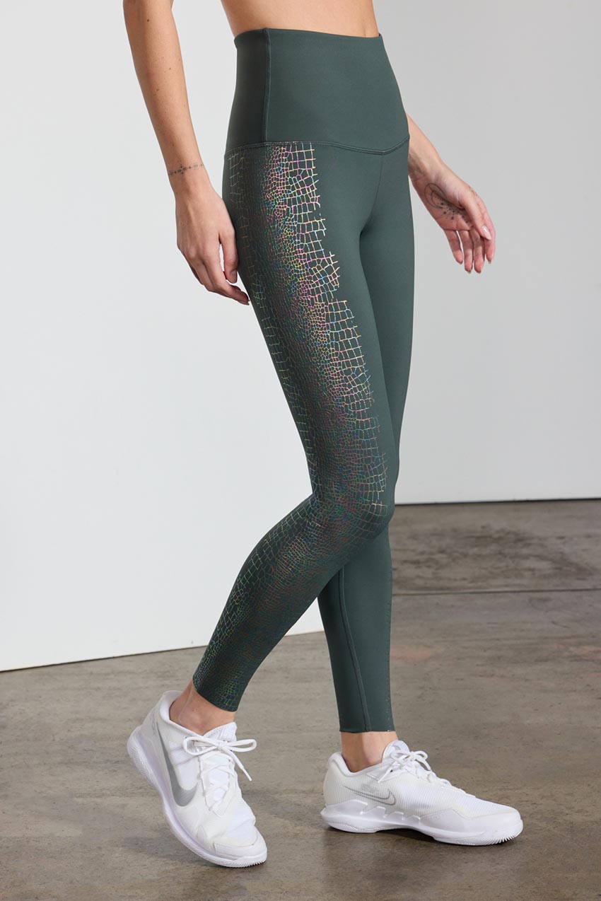 Recycled nylon high-waisted legging