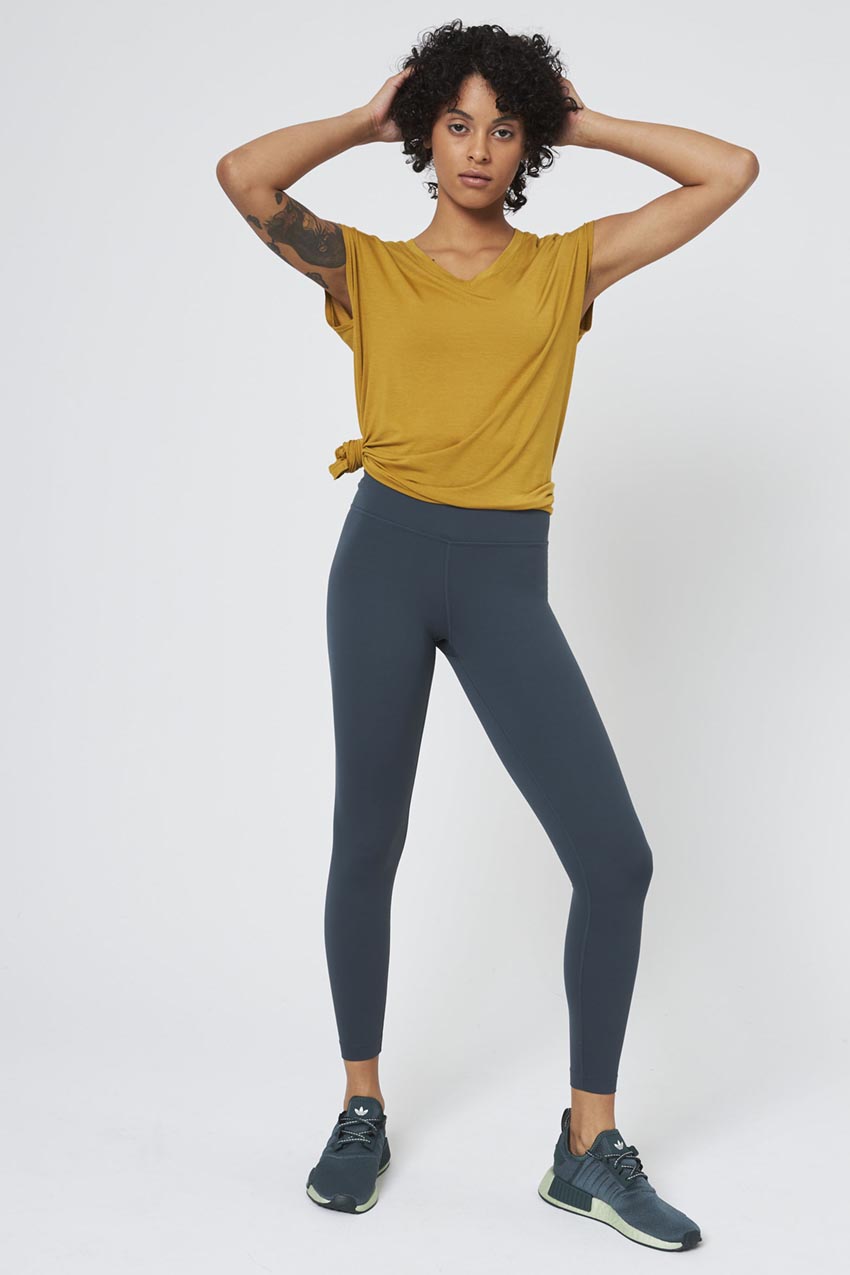 Vital Recycled Nylon High-Waisted Maternity Legging 26 Peached – MPG Sport