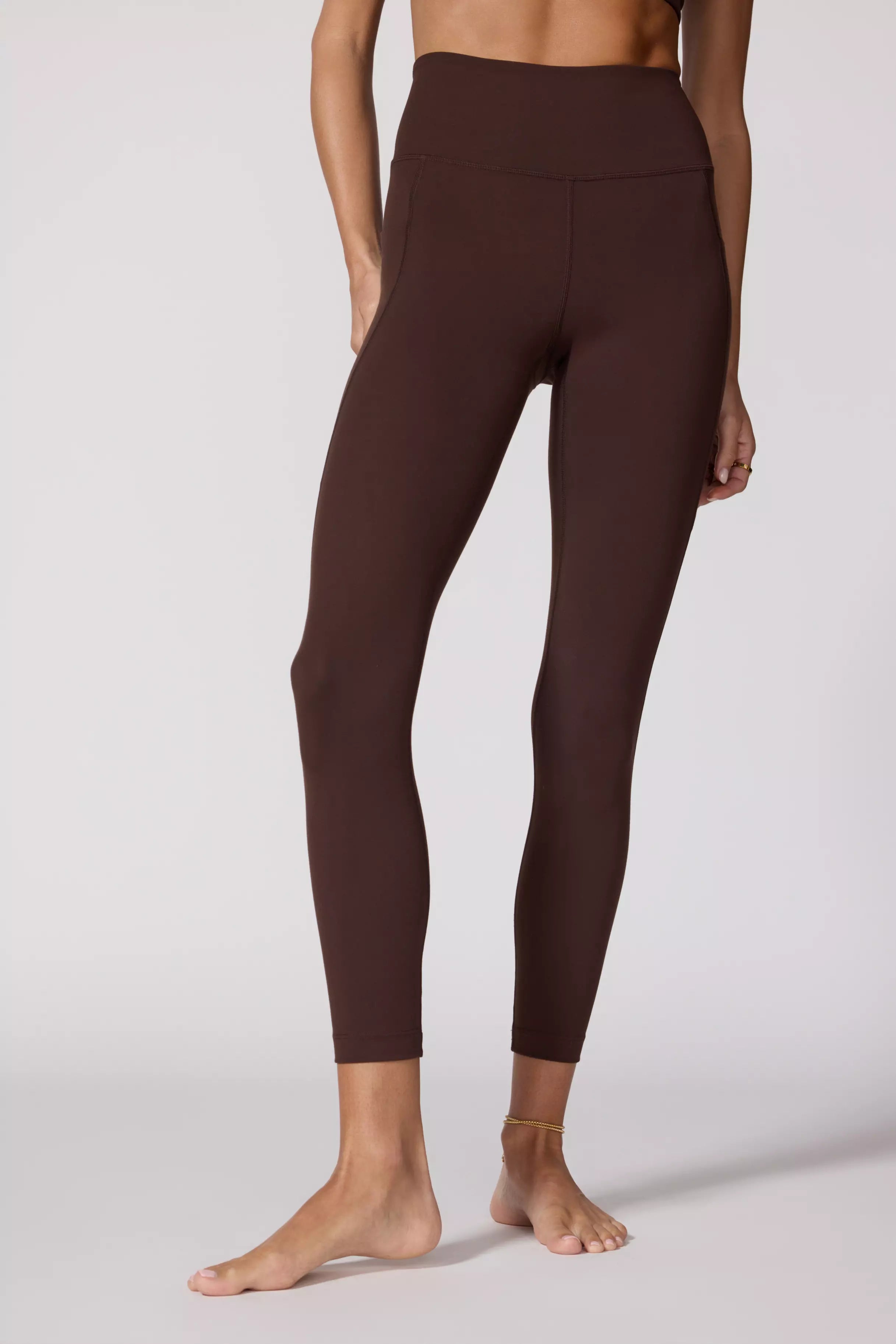 Velocity Legging With Pocket - Chocolate Brown