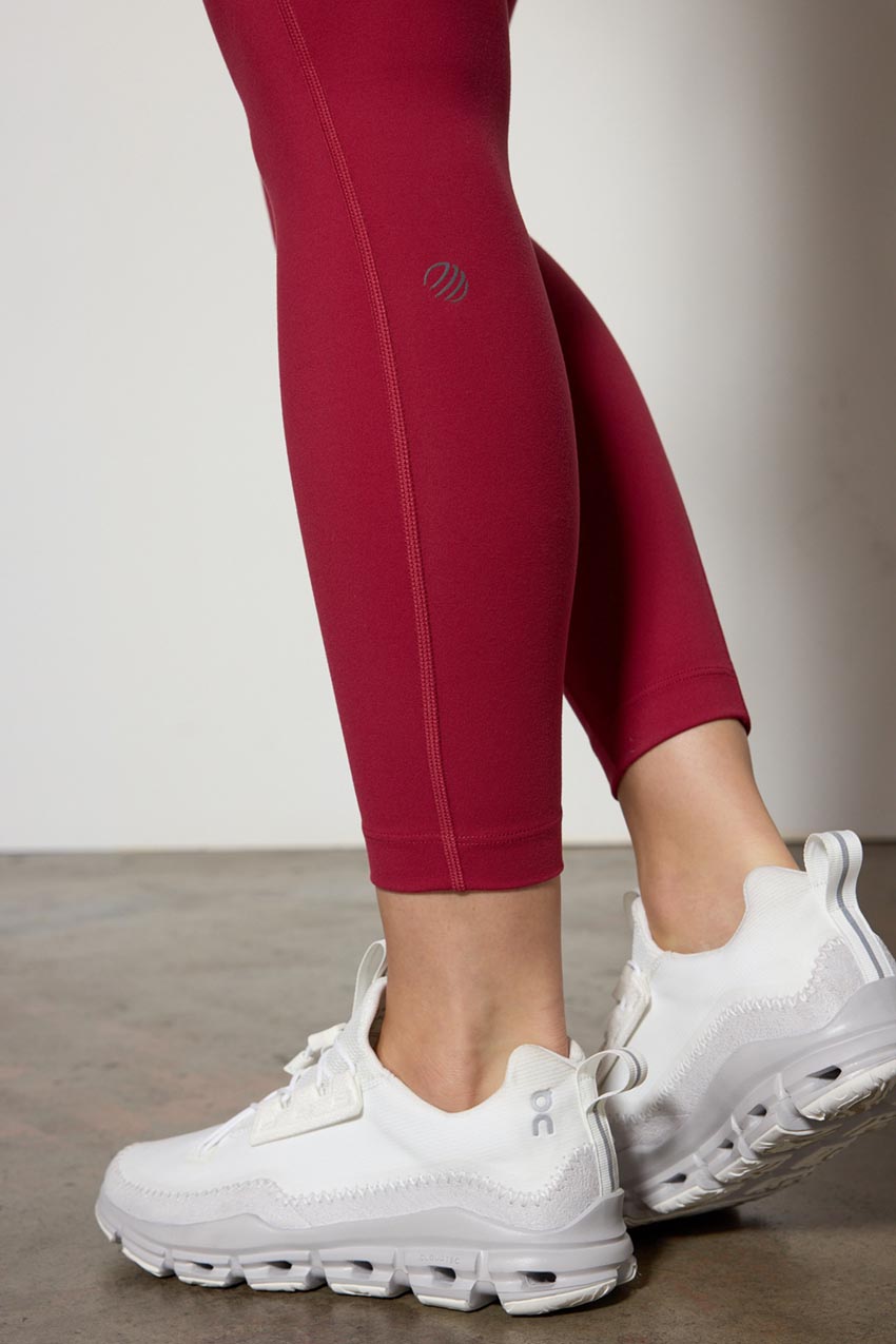 Velocity high Waist and a Trendy V Cut Band, These Leggings Offer a  Flattering fit That accentuates Your Curves Perfectly. Leggings Plum at   Women's Clothing store