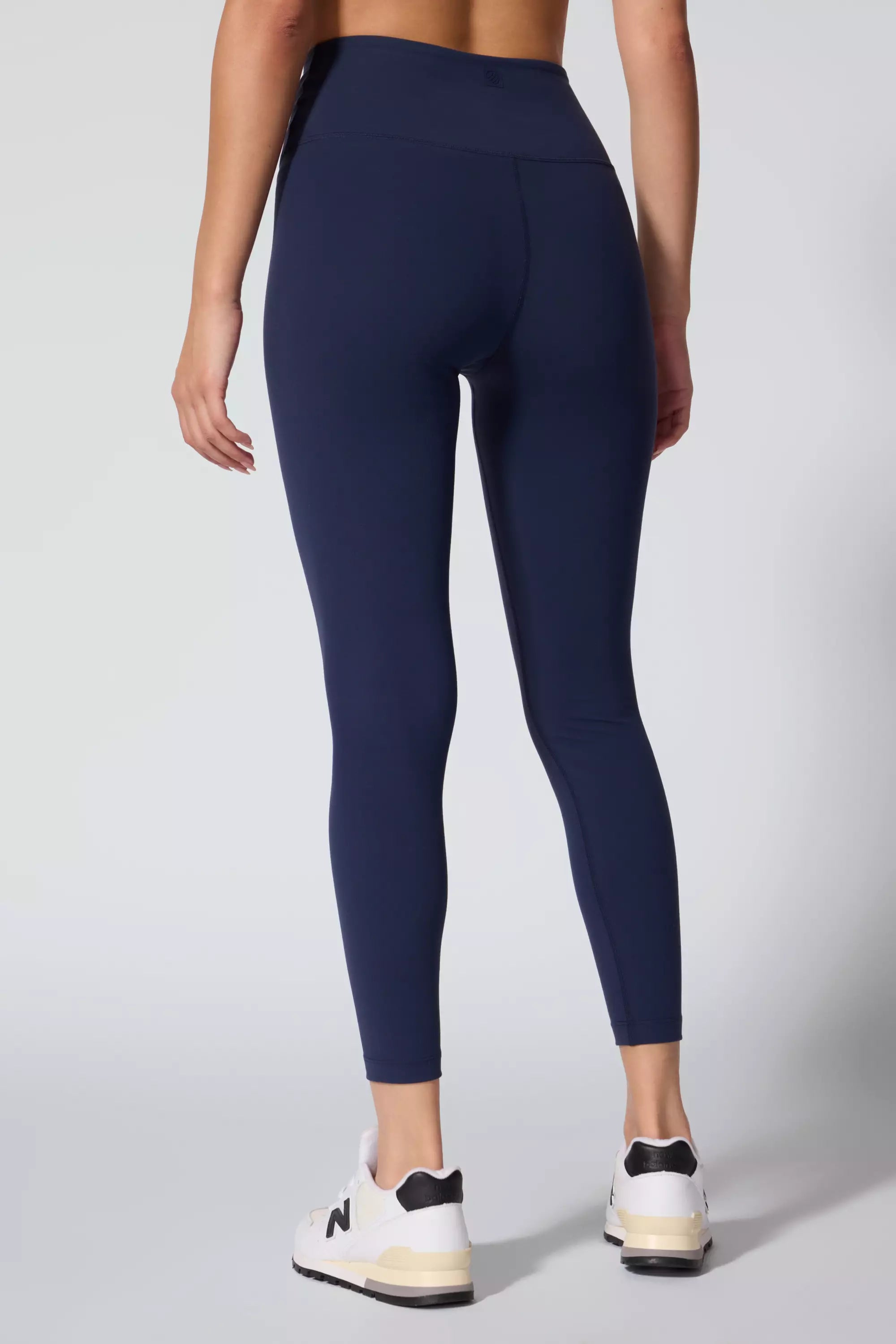 Velocity Embroidered Legging - Deep Navy