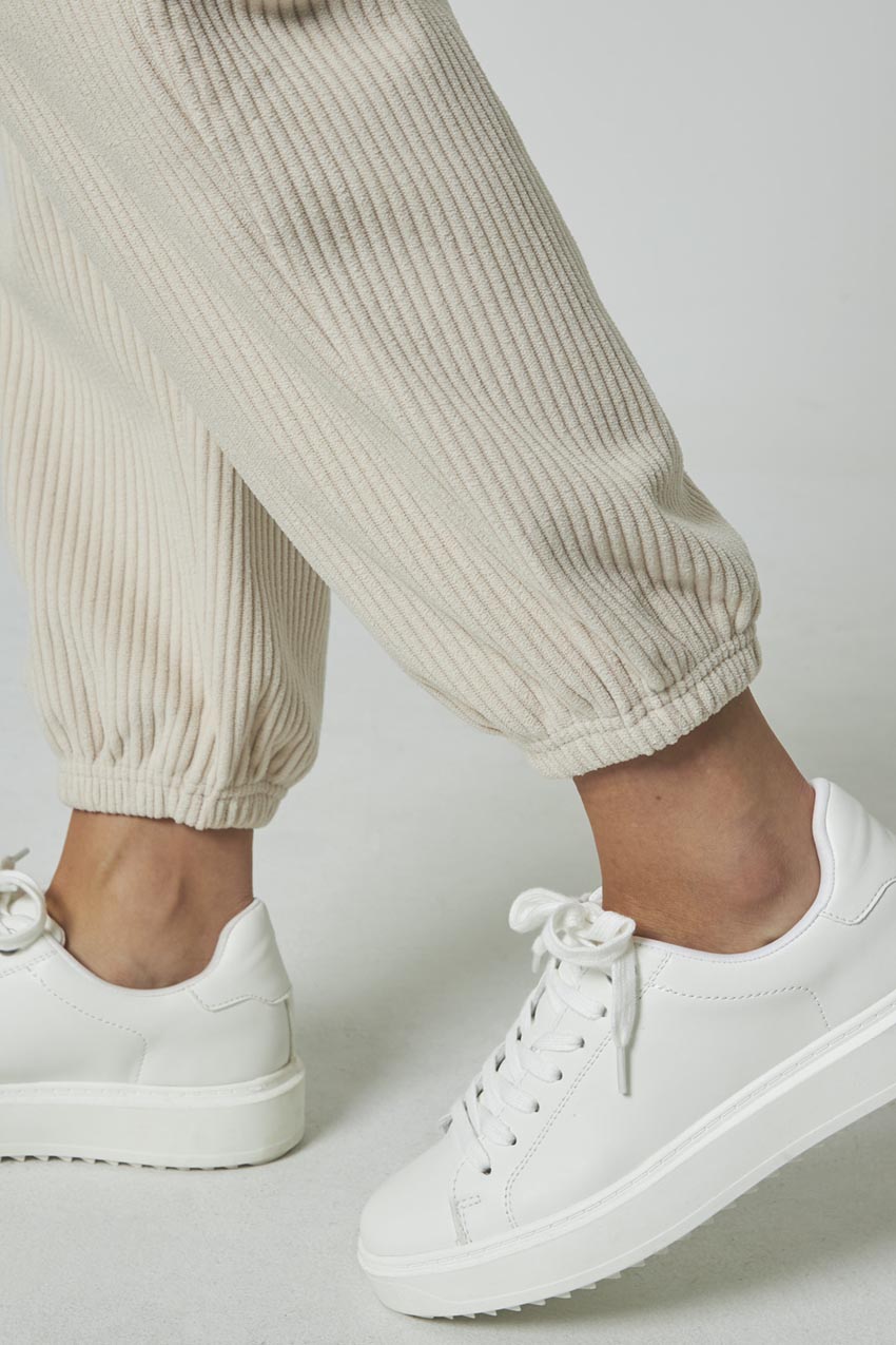 Aura Corduroy Jogger - Stone