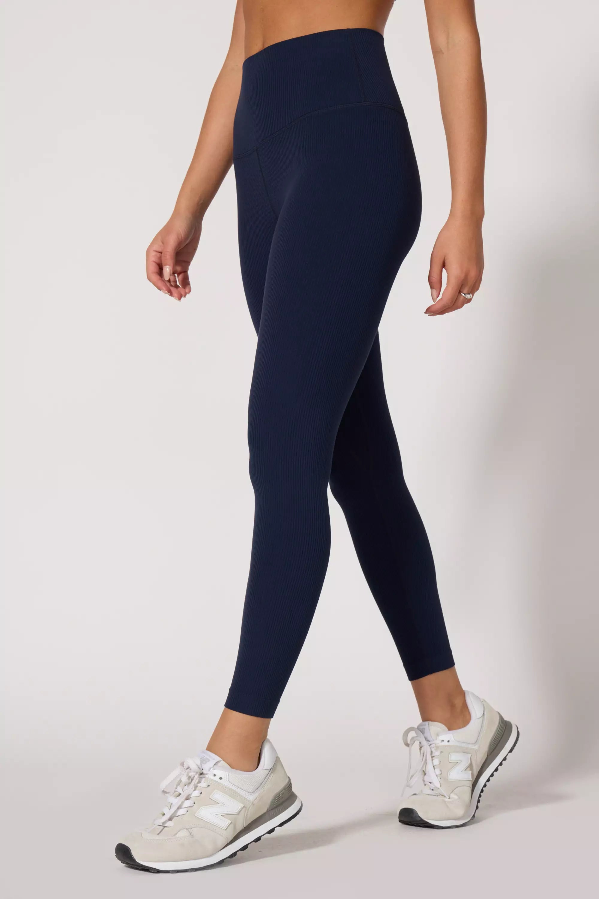 Breau de soutien-gorge à côte et de legging dans Deep Navy